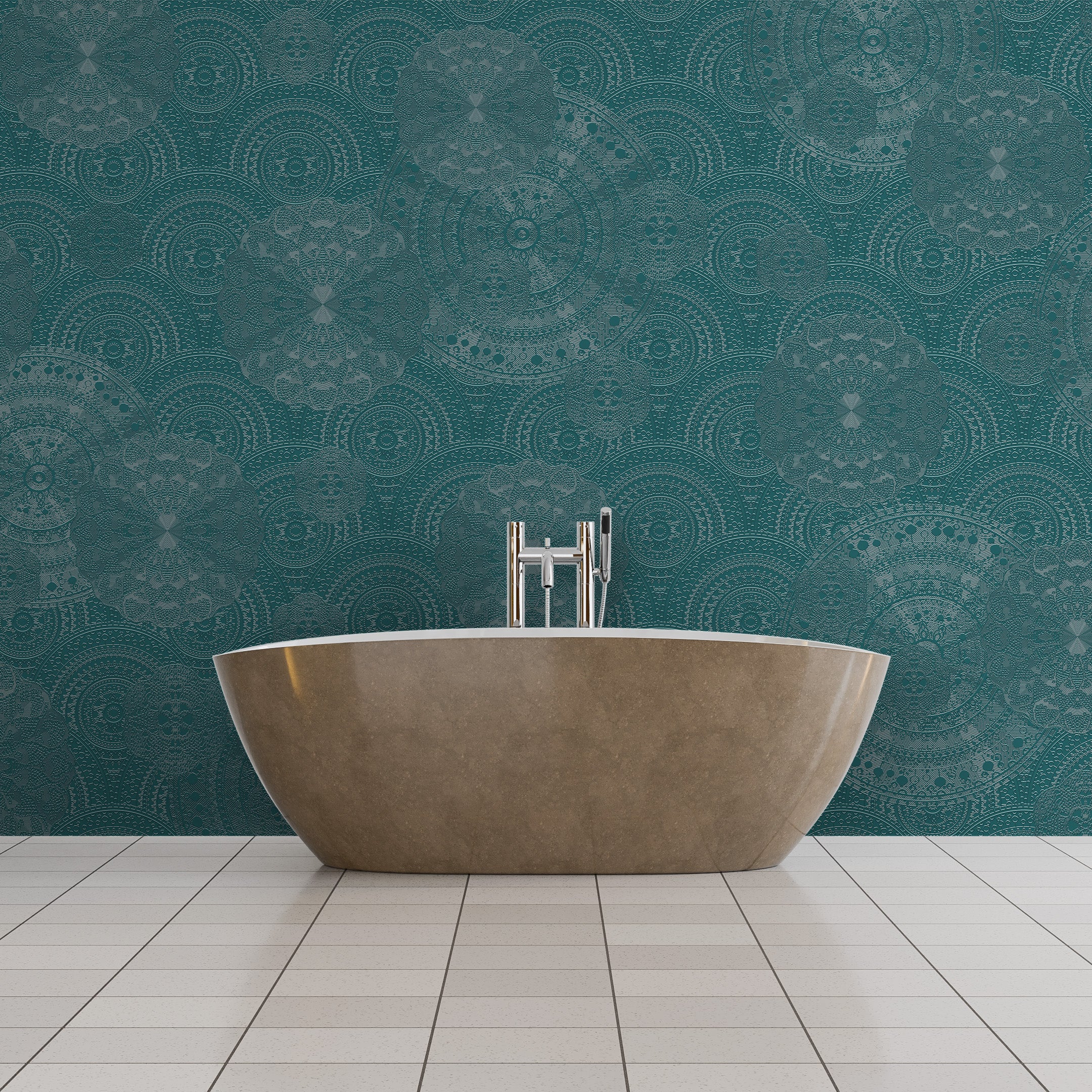 3D Crochet Bloom - Paintable Mural