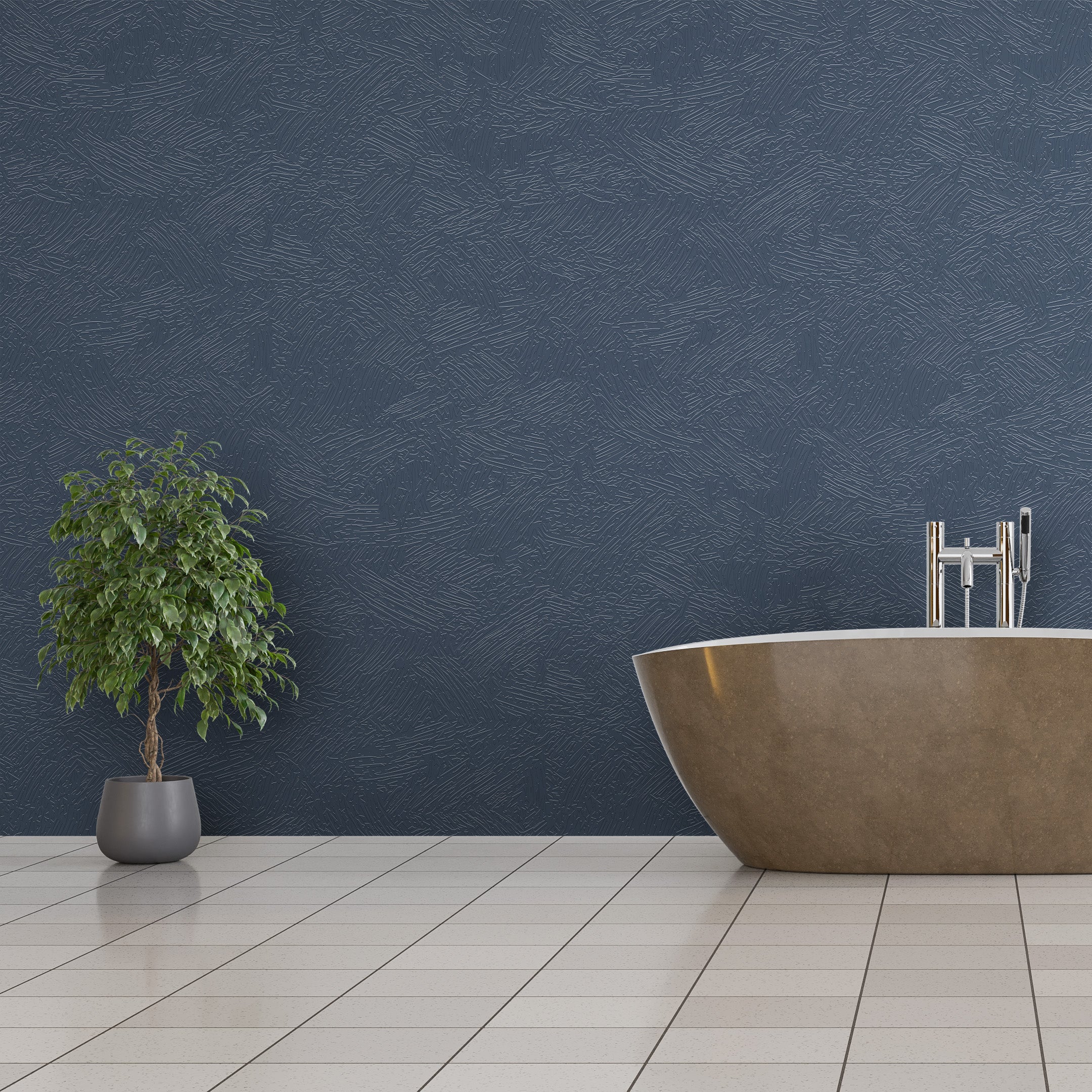 3D Frosted Strokes - Paintable Mural