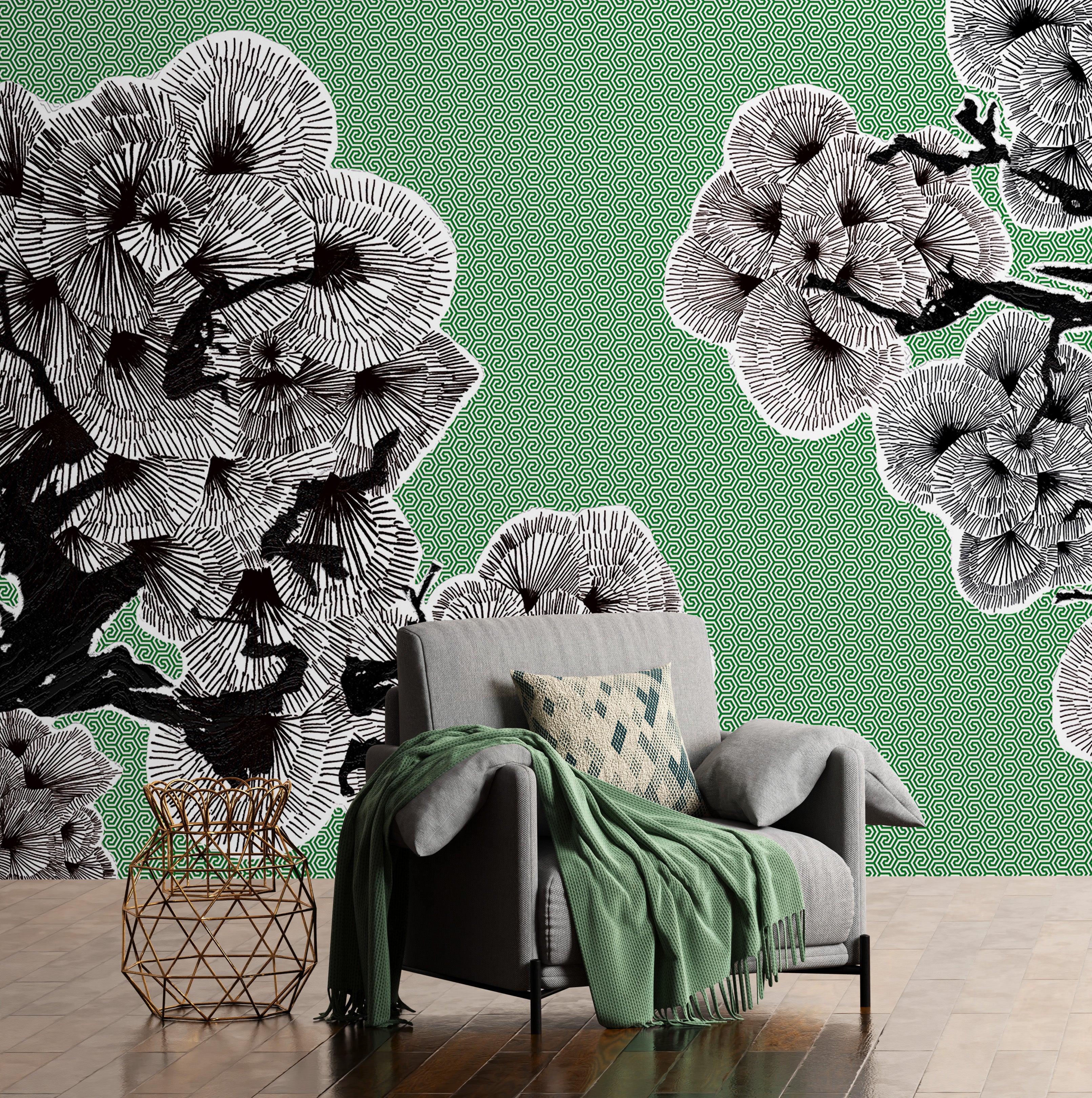 3D Ink Blossom - Printed Mural