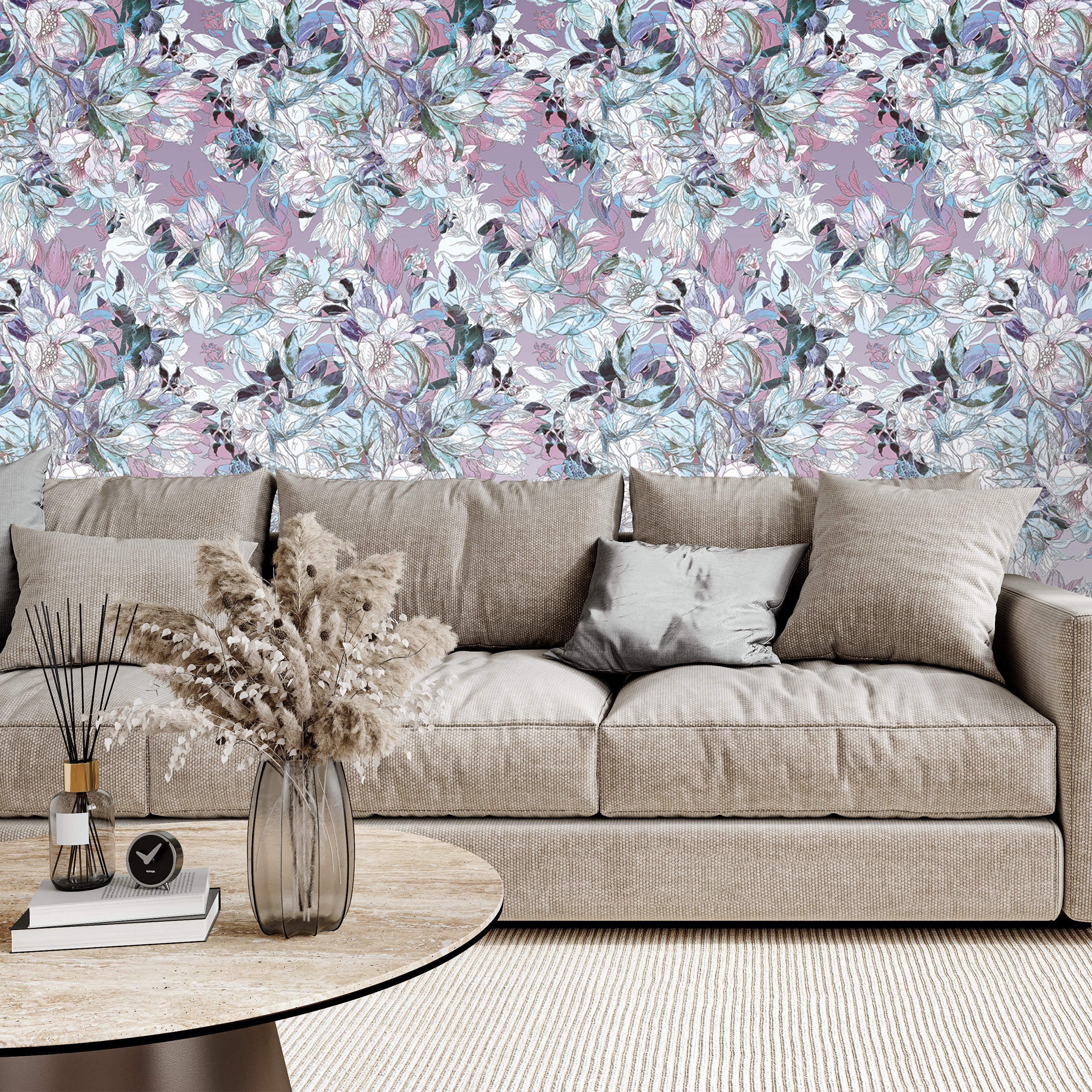 3D Dreamy Floral - Printed Mural
