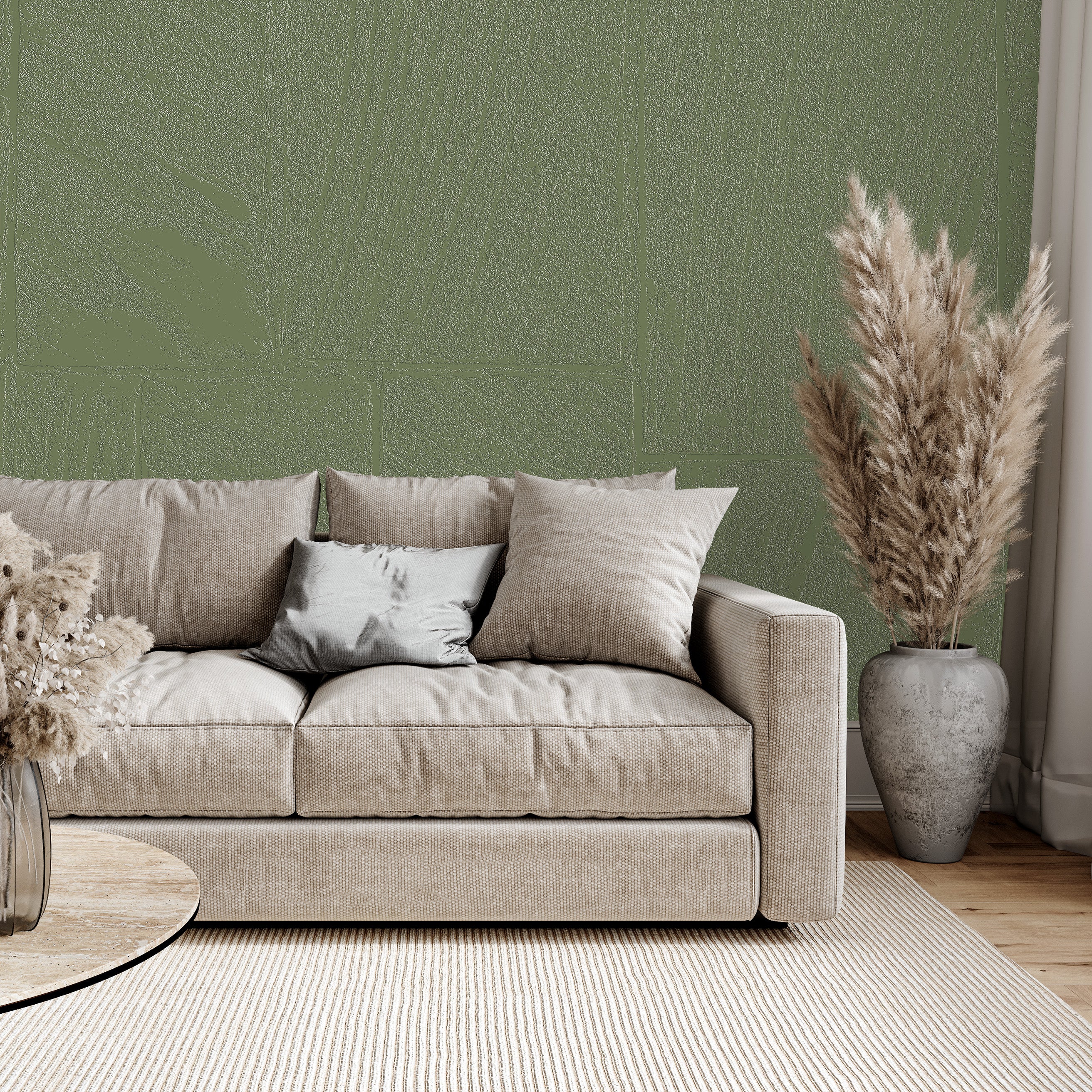 3D Industrial Elegance Panel - Paintable Mural