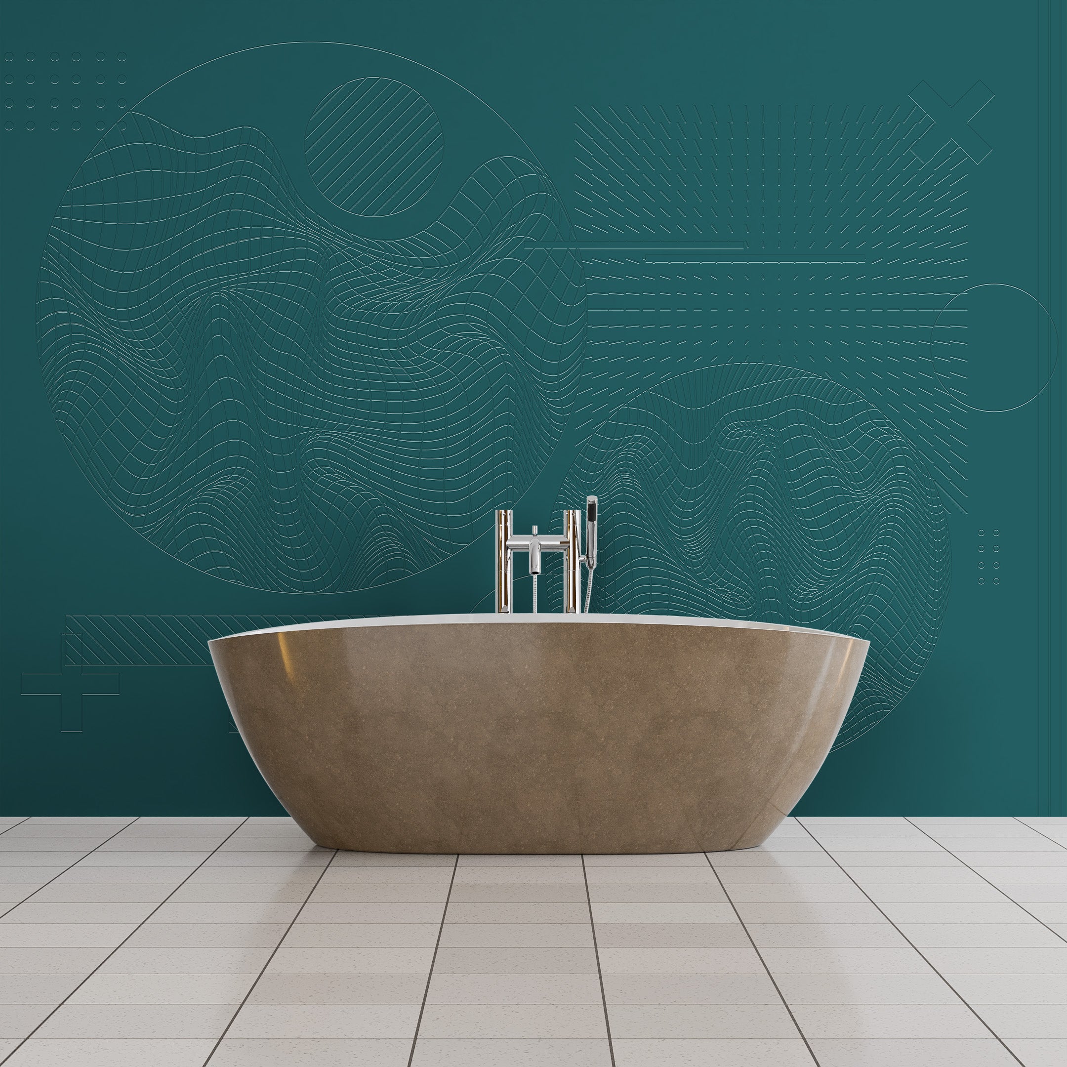 3D Urban Textures - Paintable Mural