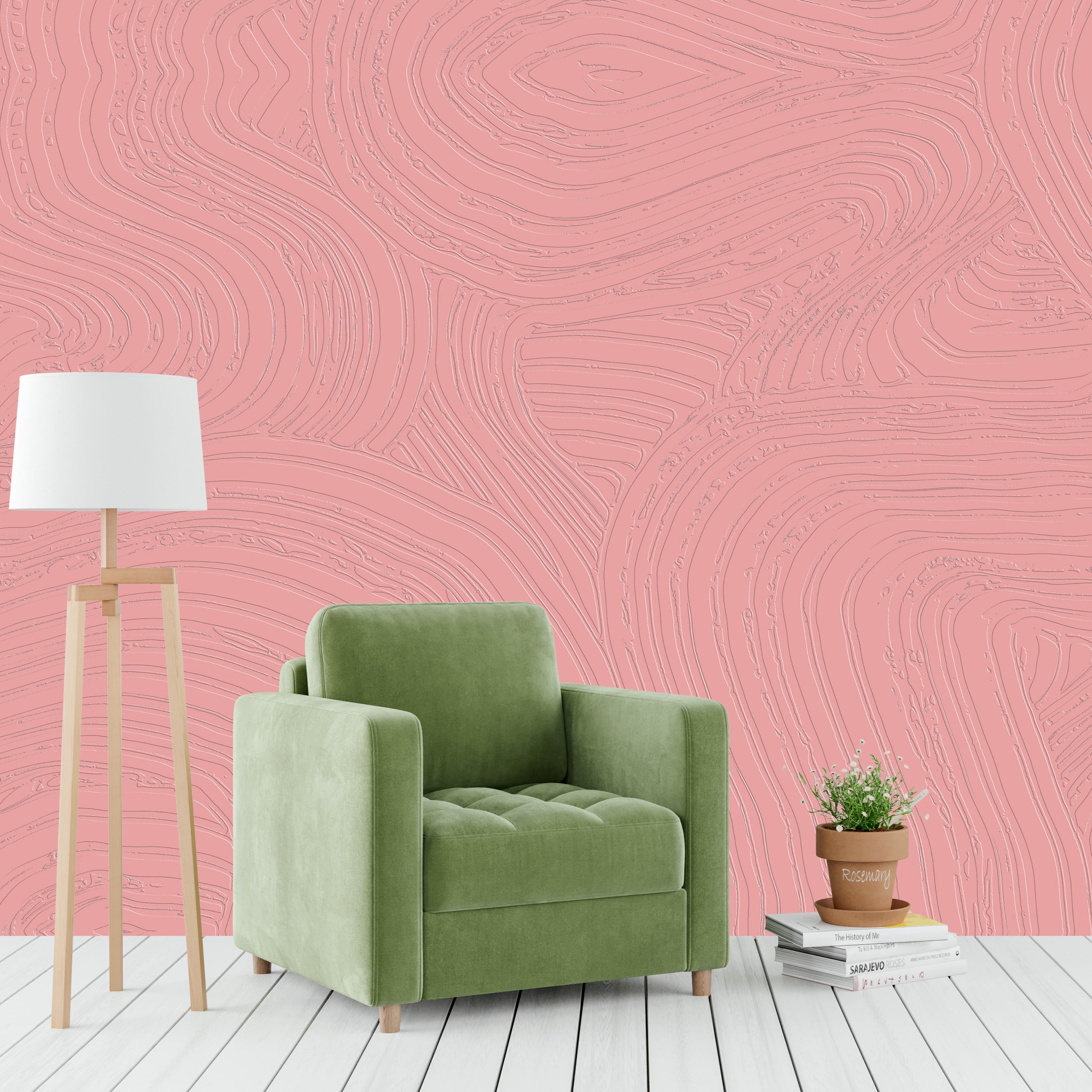 3D Abstract Abyss - Paintable Mural