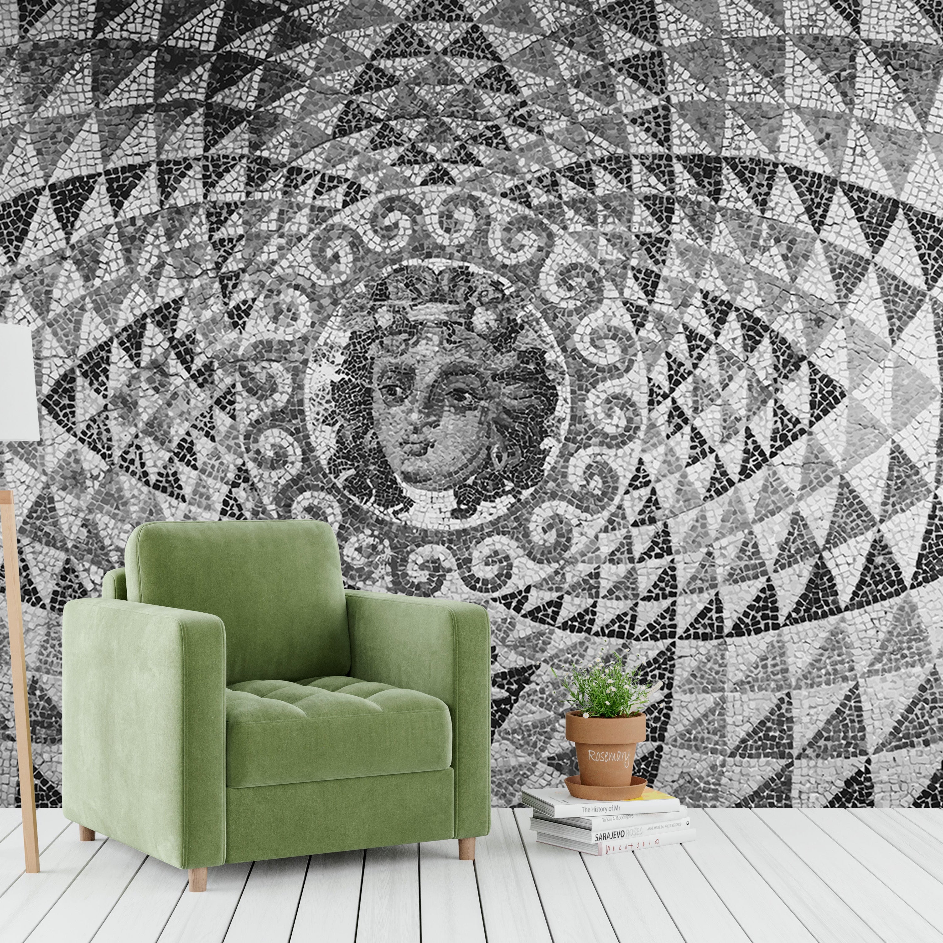 3D Ancient Mosaic - Printed Mural
