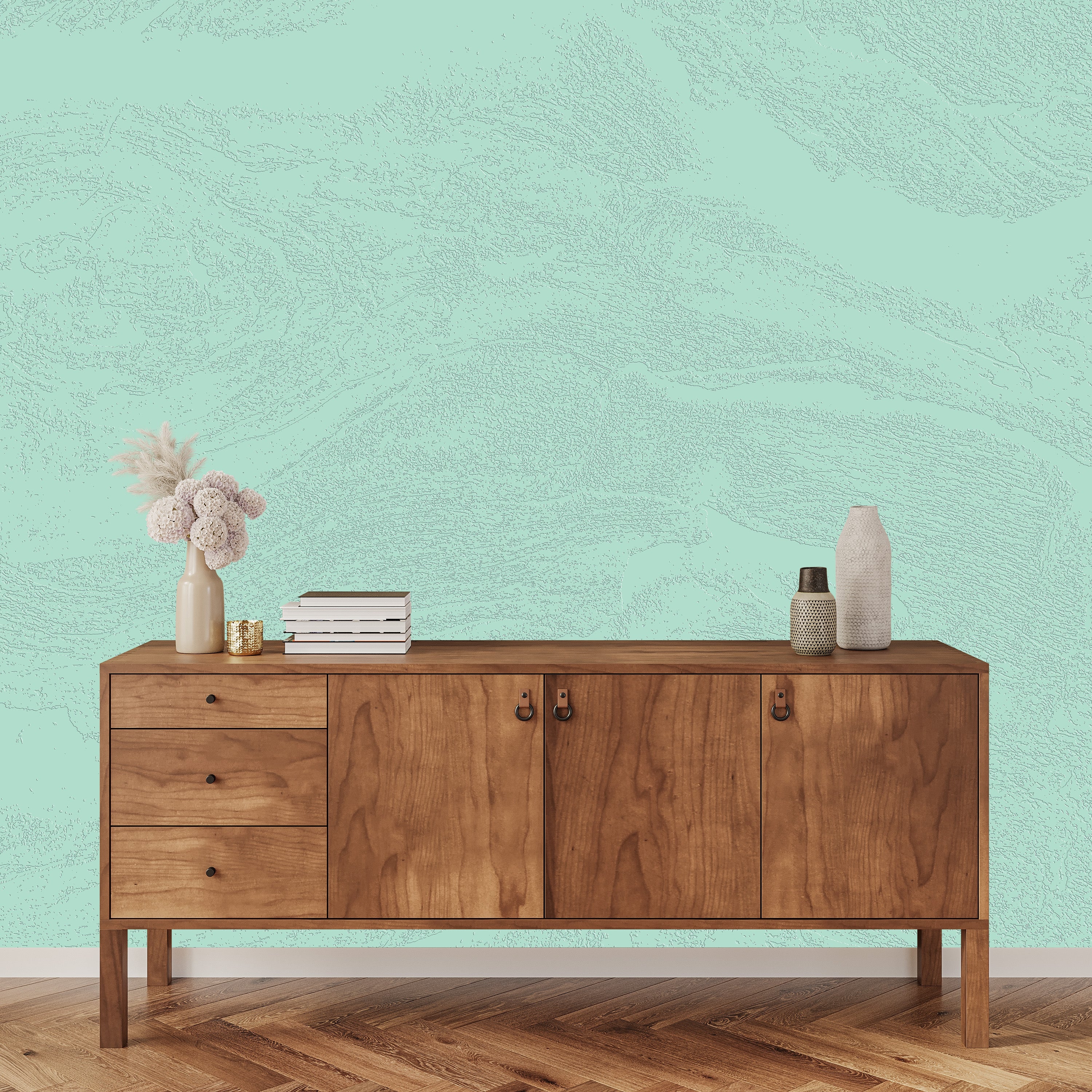 3D Tranquil Terrain - Paintable Mural