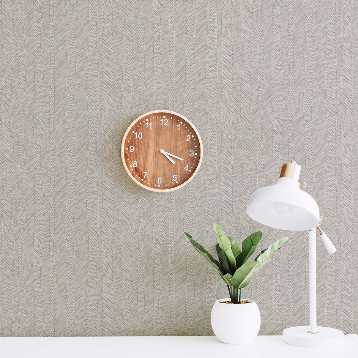 3D Rhythmic Reed Wave - Paintable Wallpaper