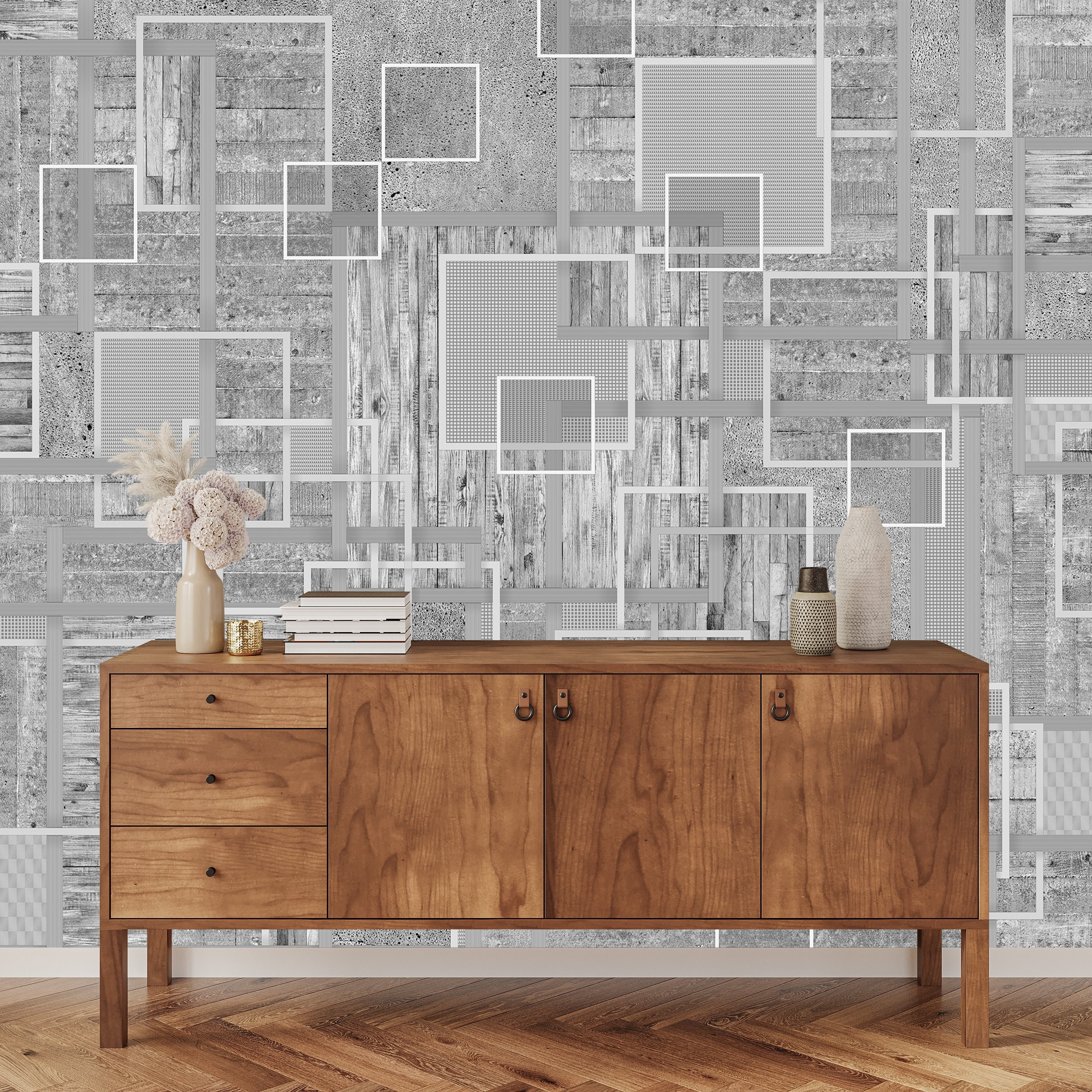3D Wood & Concrete Wonder - Printed