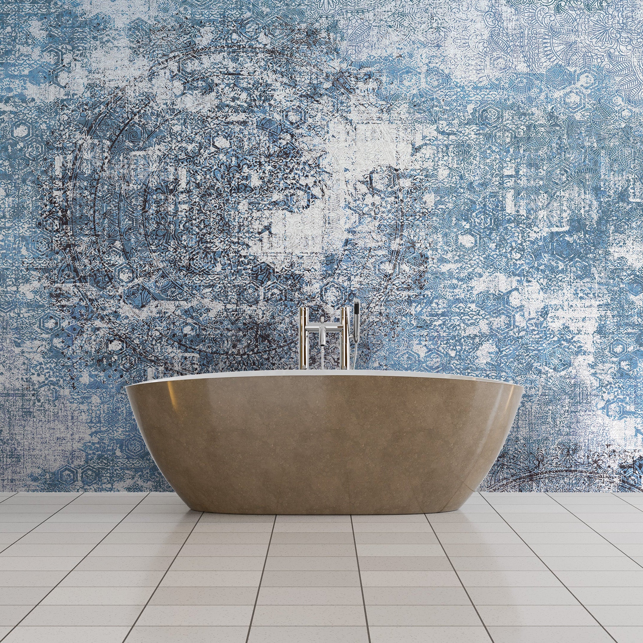 3D Distressed Vintage - Printed Mural