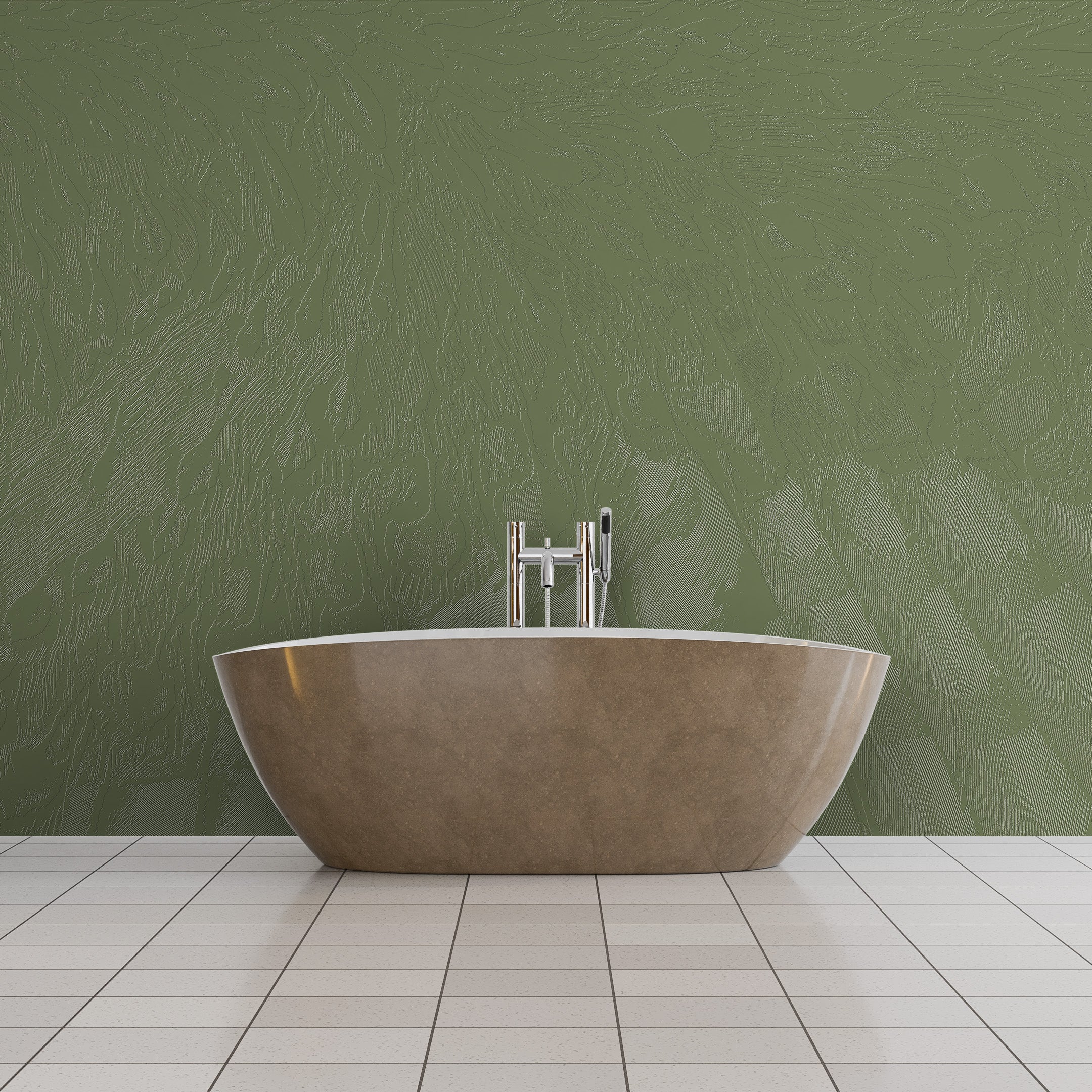 3D Coastal Driftwood Grain- Paintable Mural