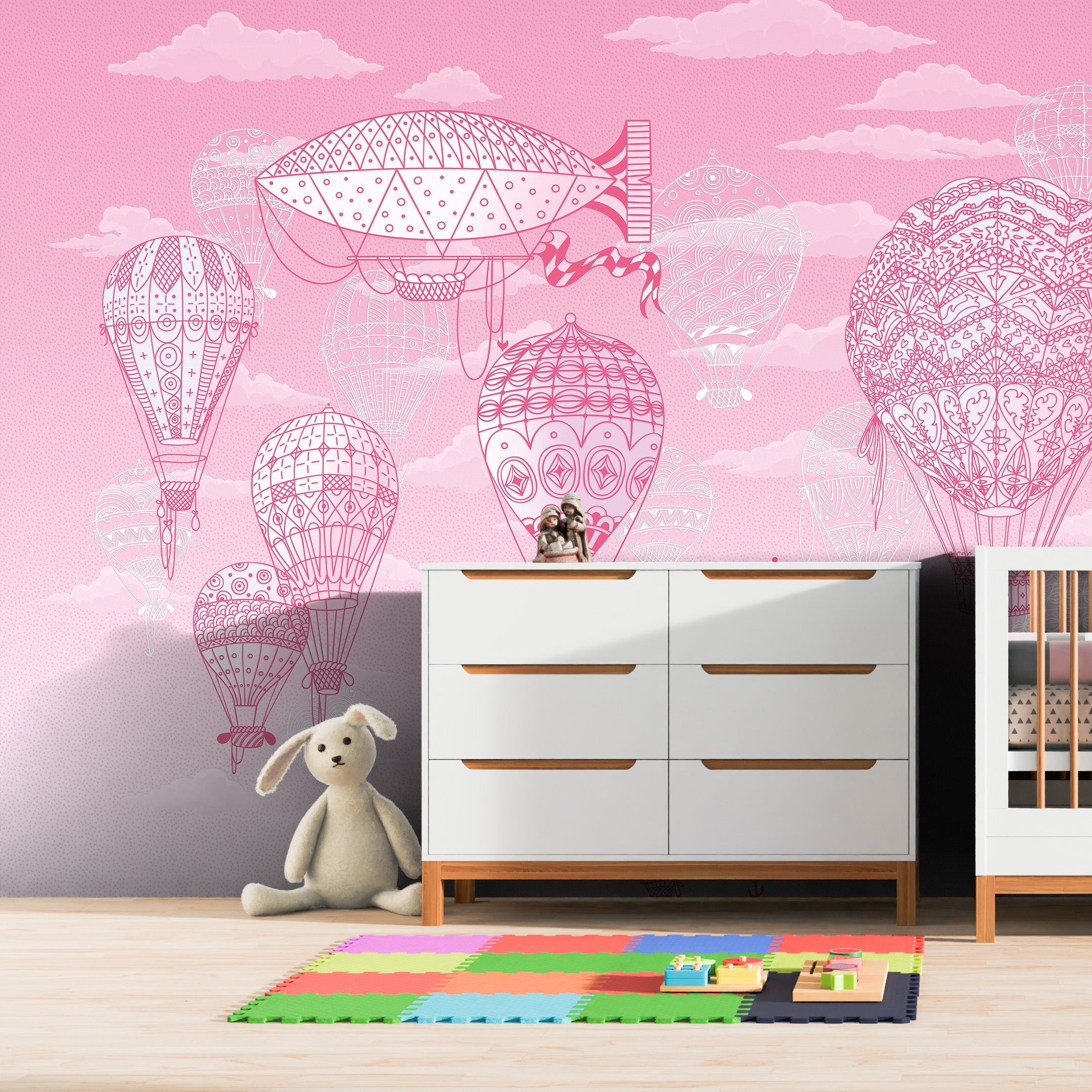 3D Balloon Voyage - Printed Mural