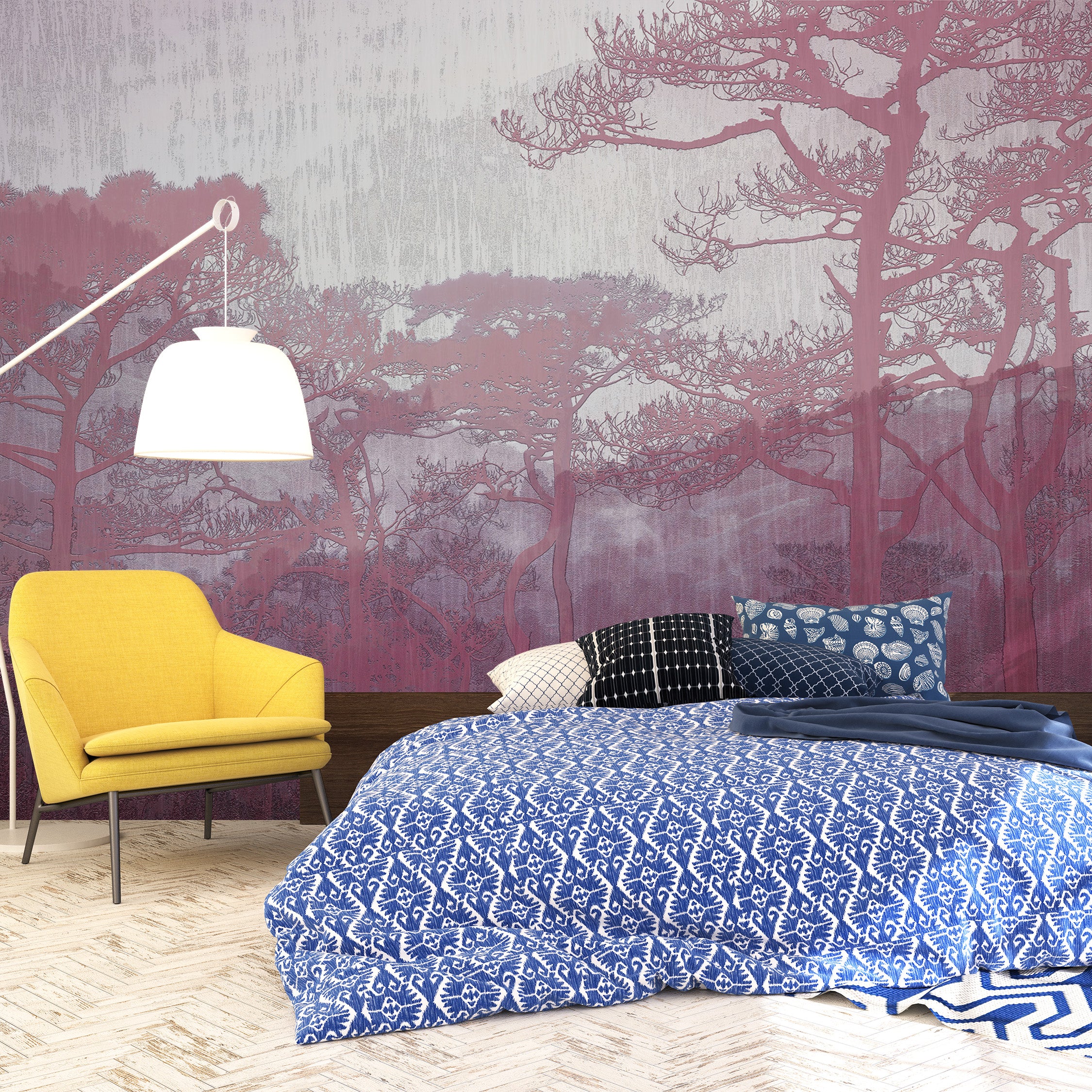 3D Forest Whispers - Printed Mural