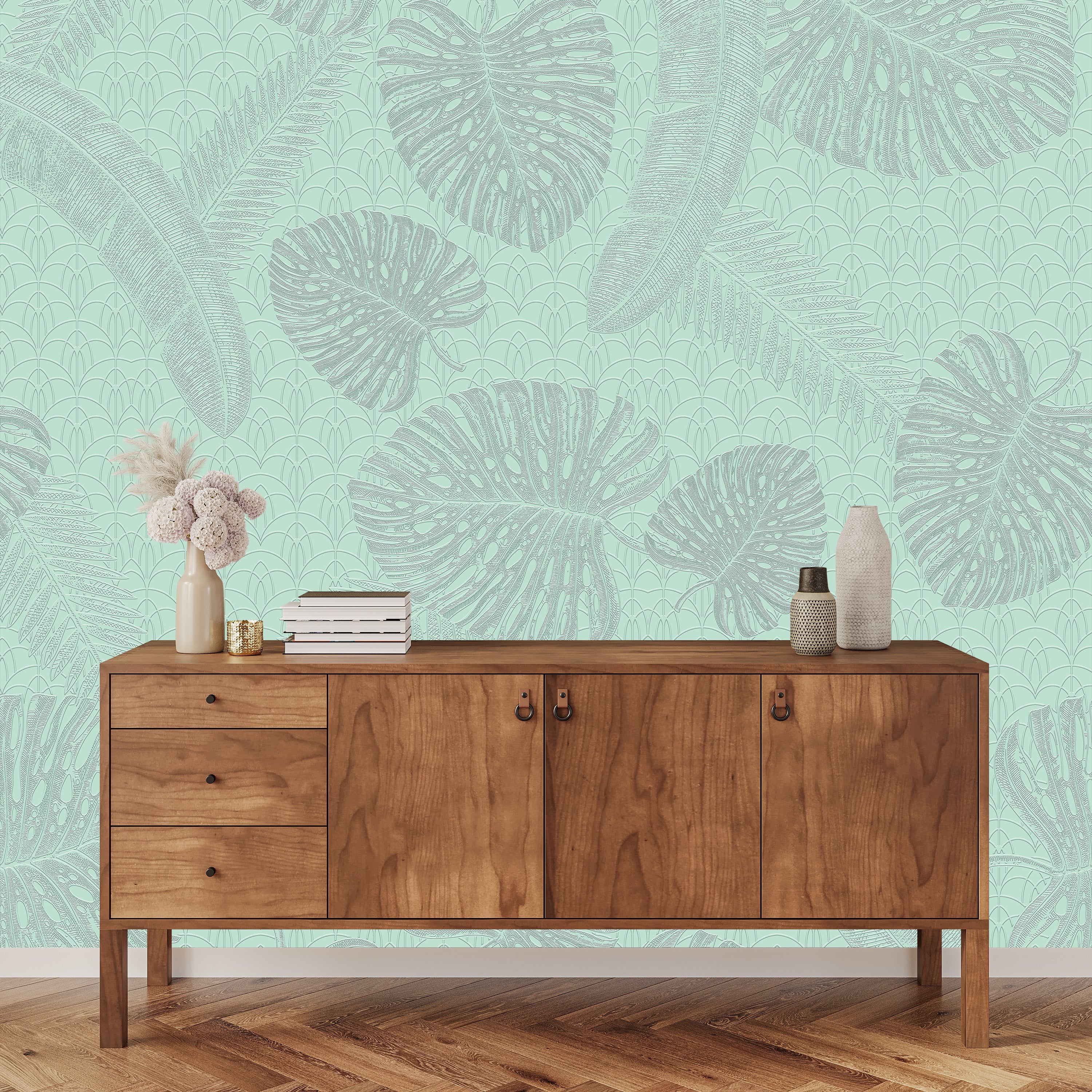 3D Rainforest Canopy - Paintable Mural