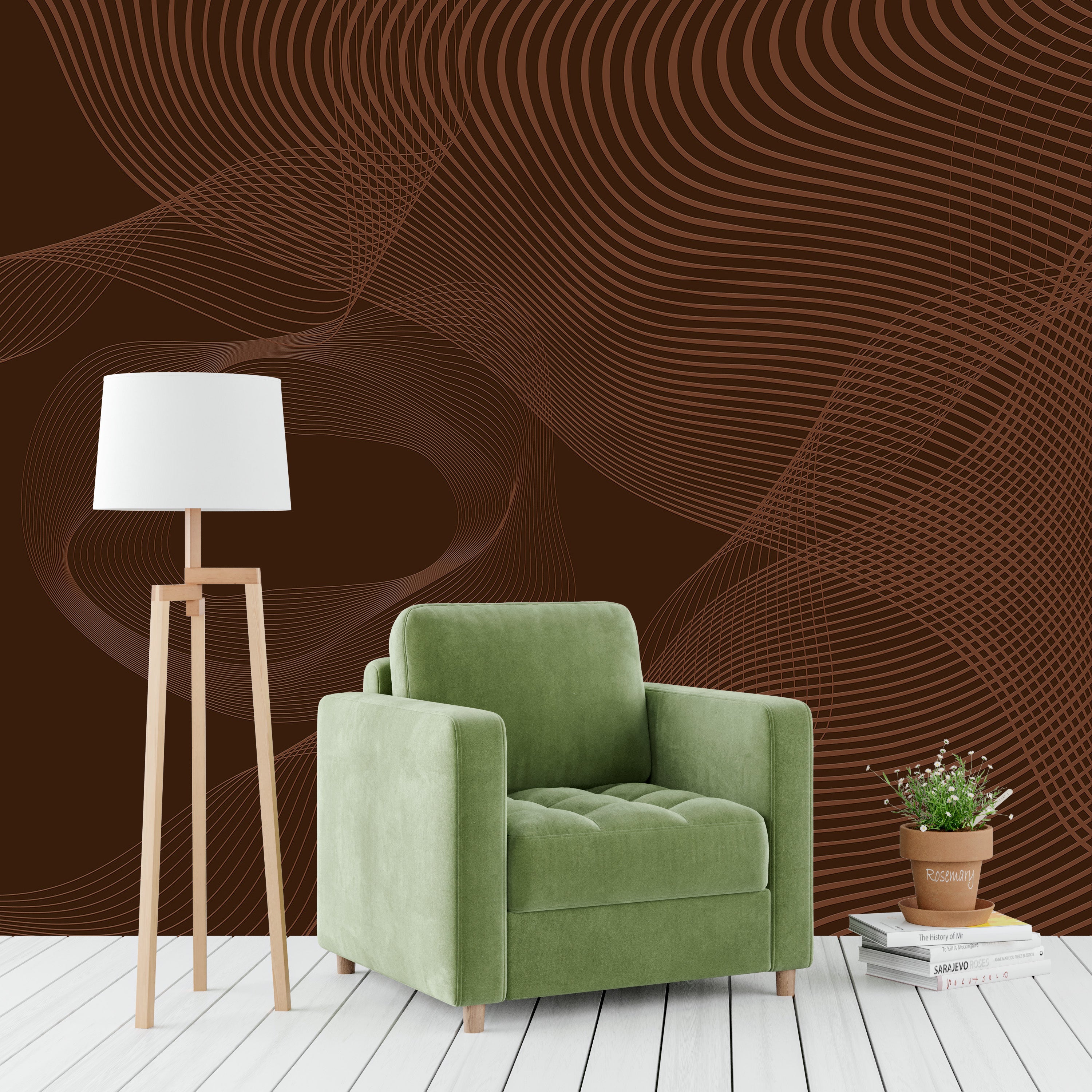 3D Linear Flow - Printed Mural