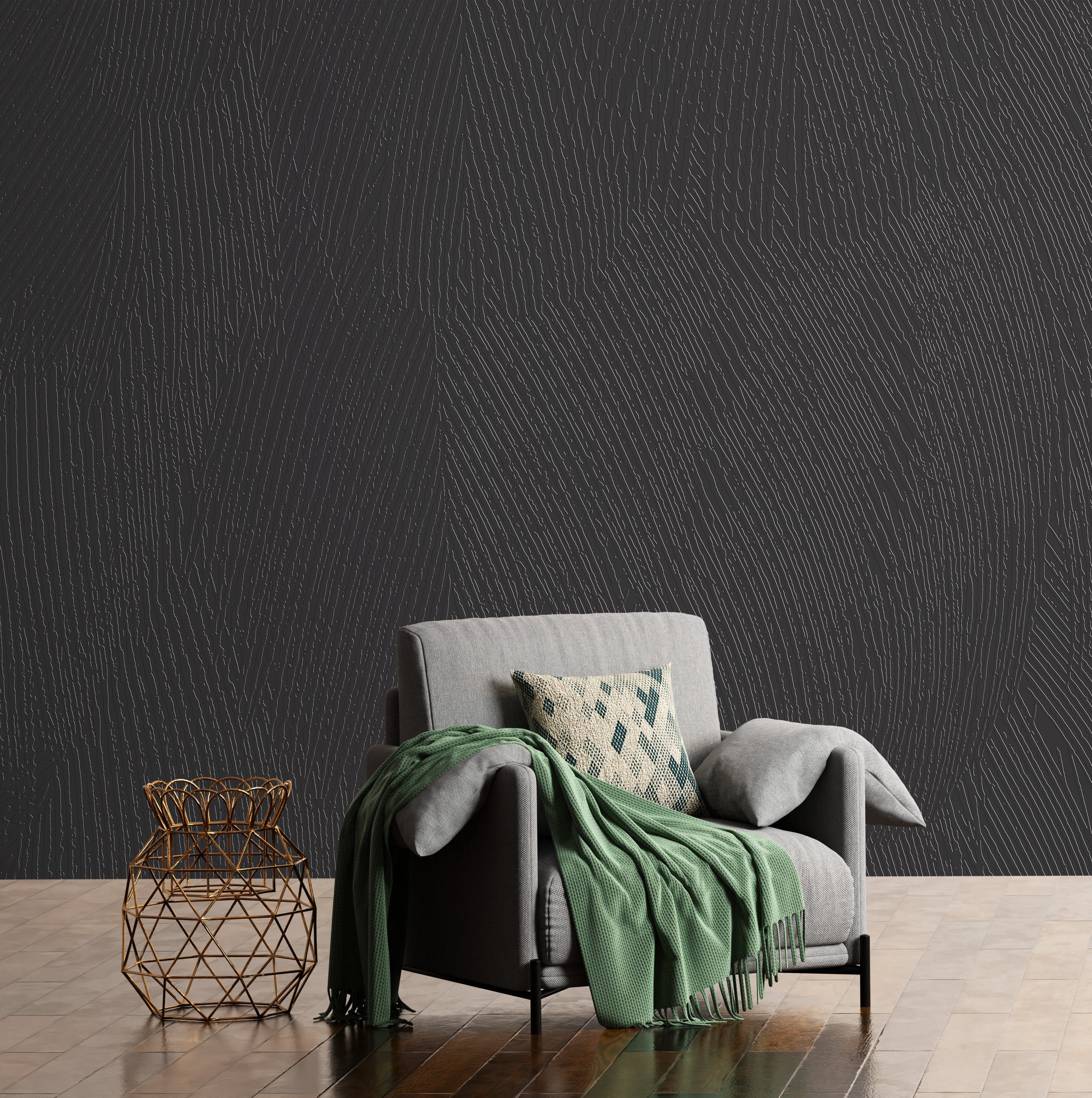 3D Windswept Dune - Paintable Mural