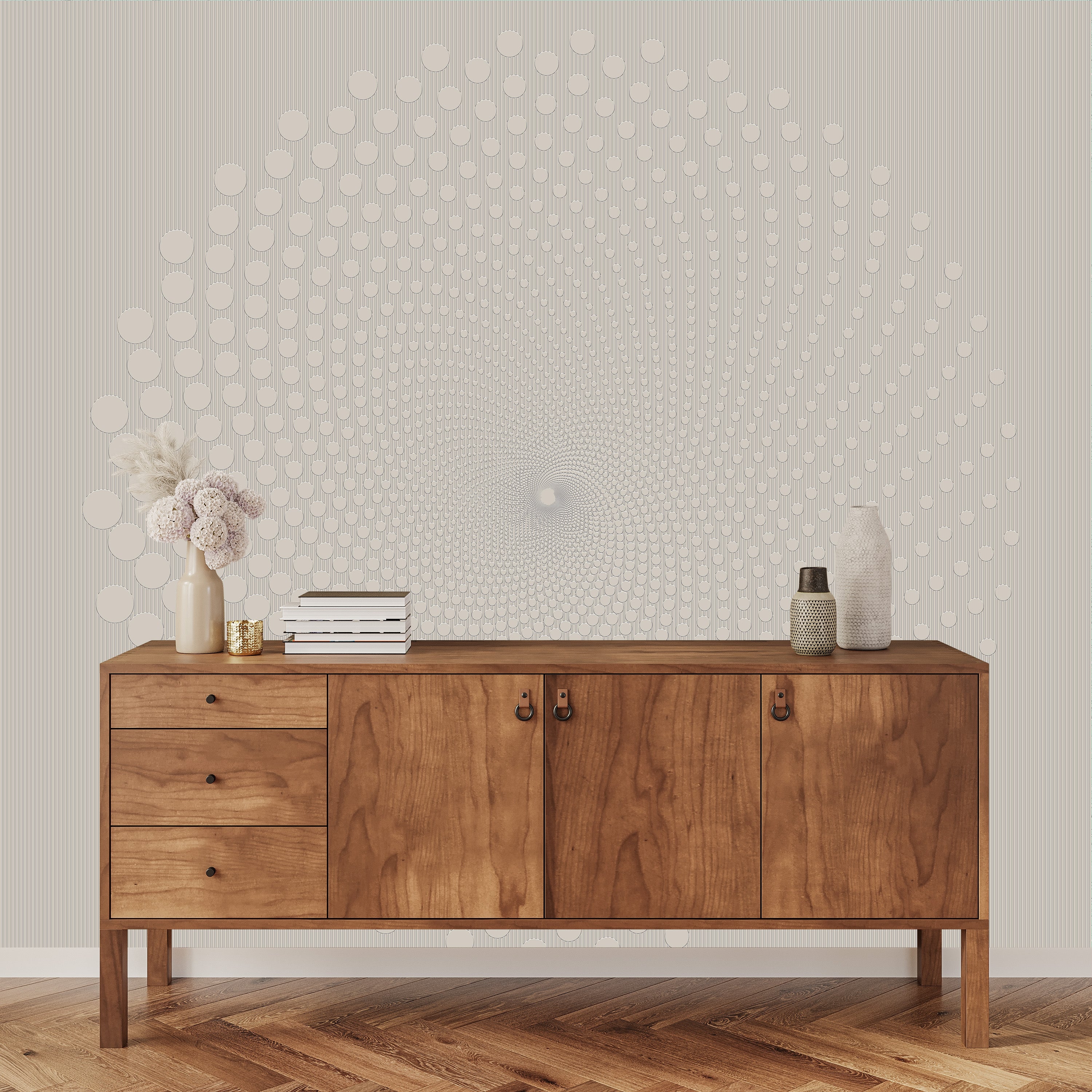 3D Radiant Motion - Paintable Mural