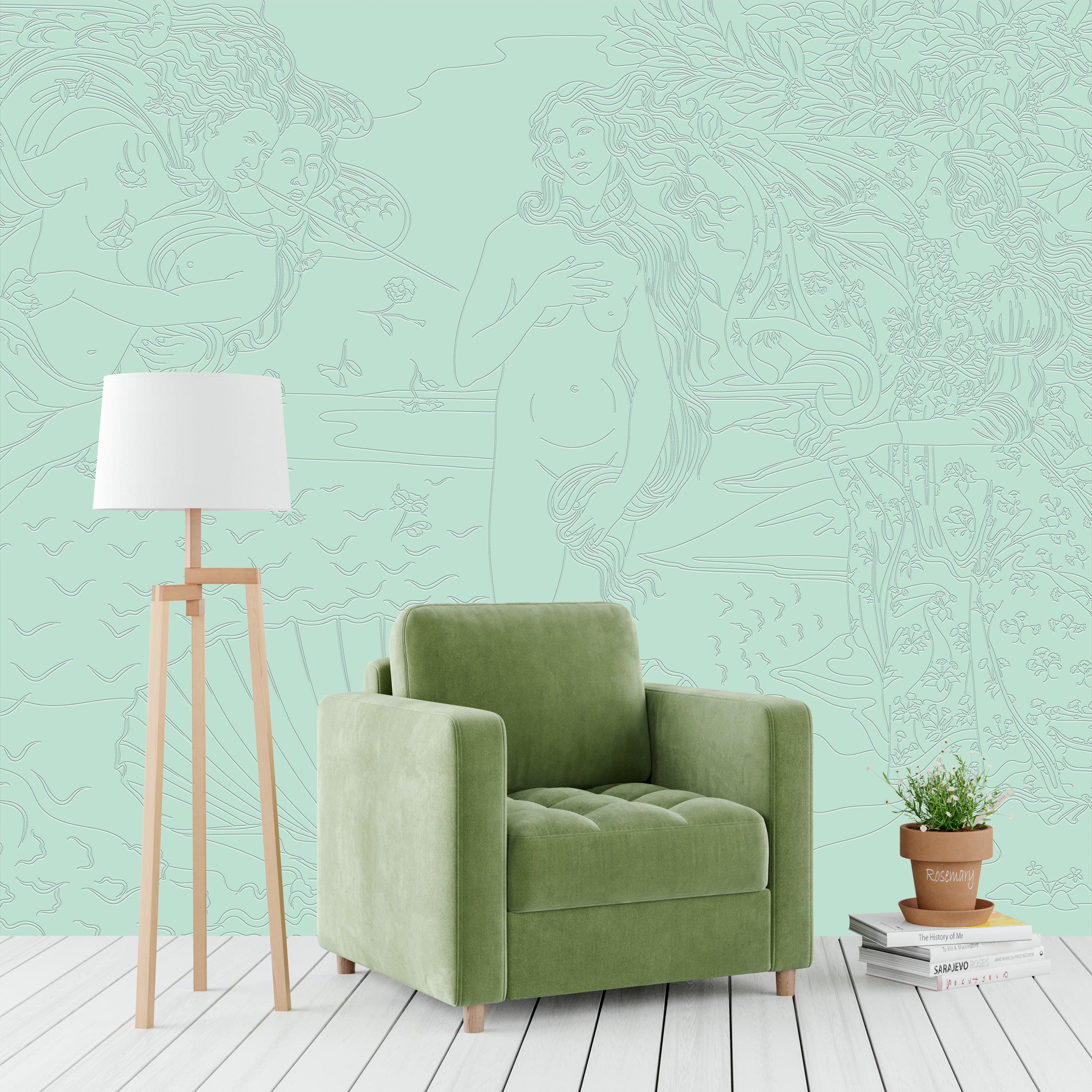 3D The Renaissance - Paintable Mural