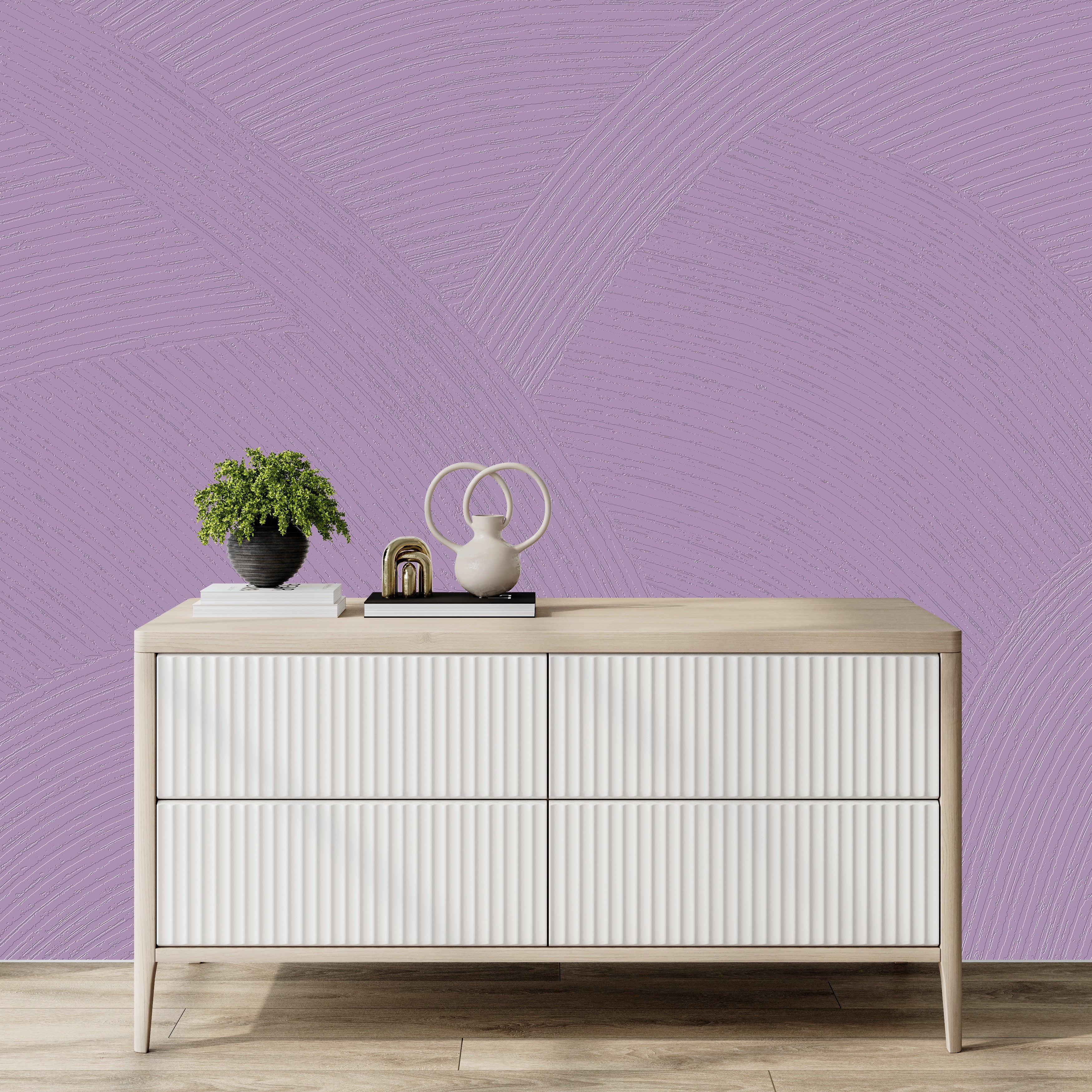 3D Ribbon Dance Reverie - Paintable Mural