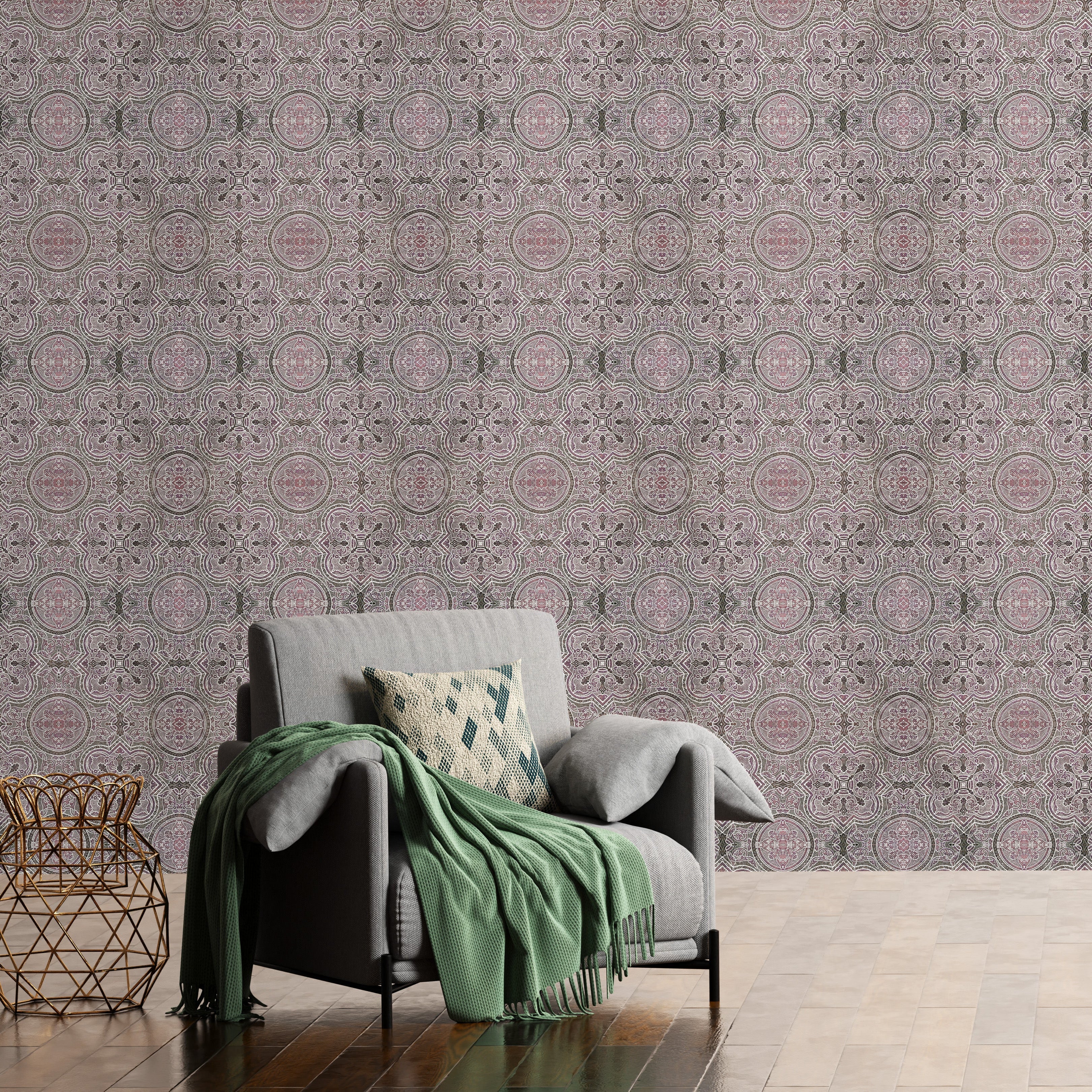 3D Moroccan Tiles - Printed Wallpaper