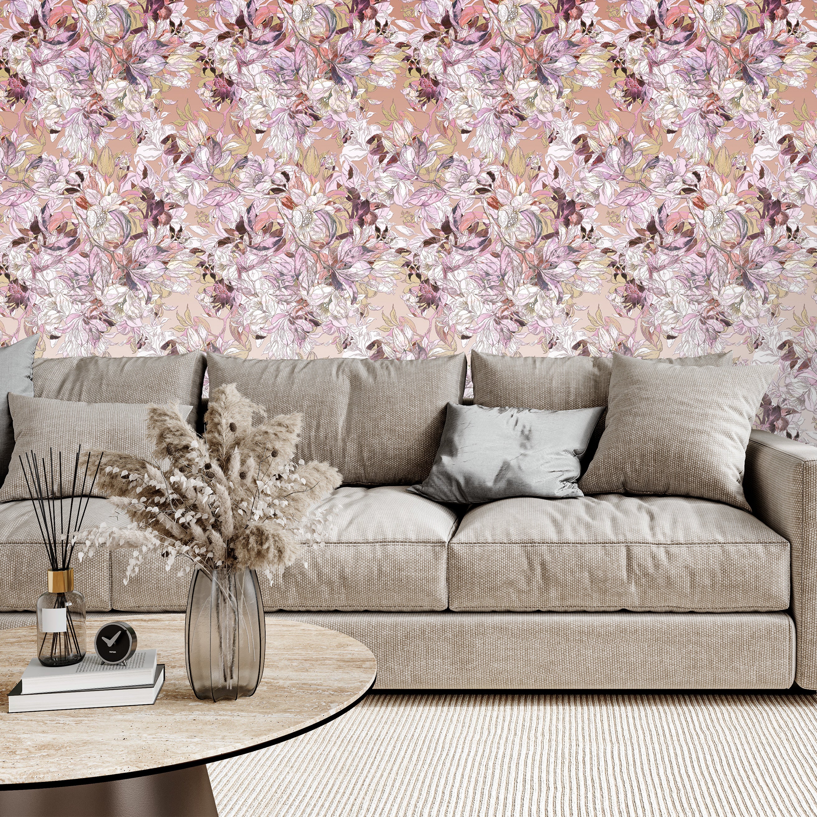 3D Dreamy Floral - Printed Mural