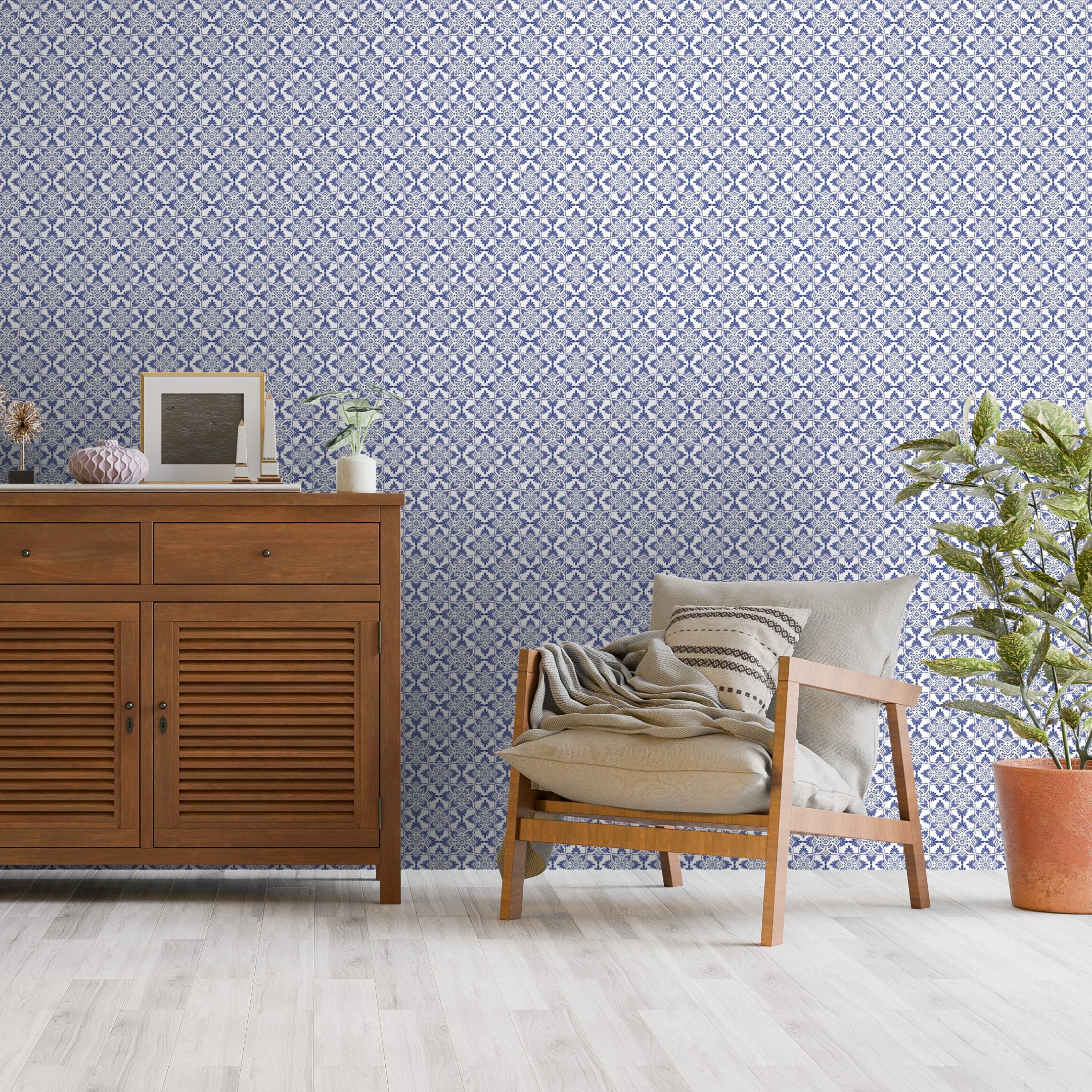 Adriatic Bloom Covering Wallpaper
