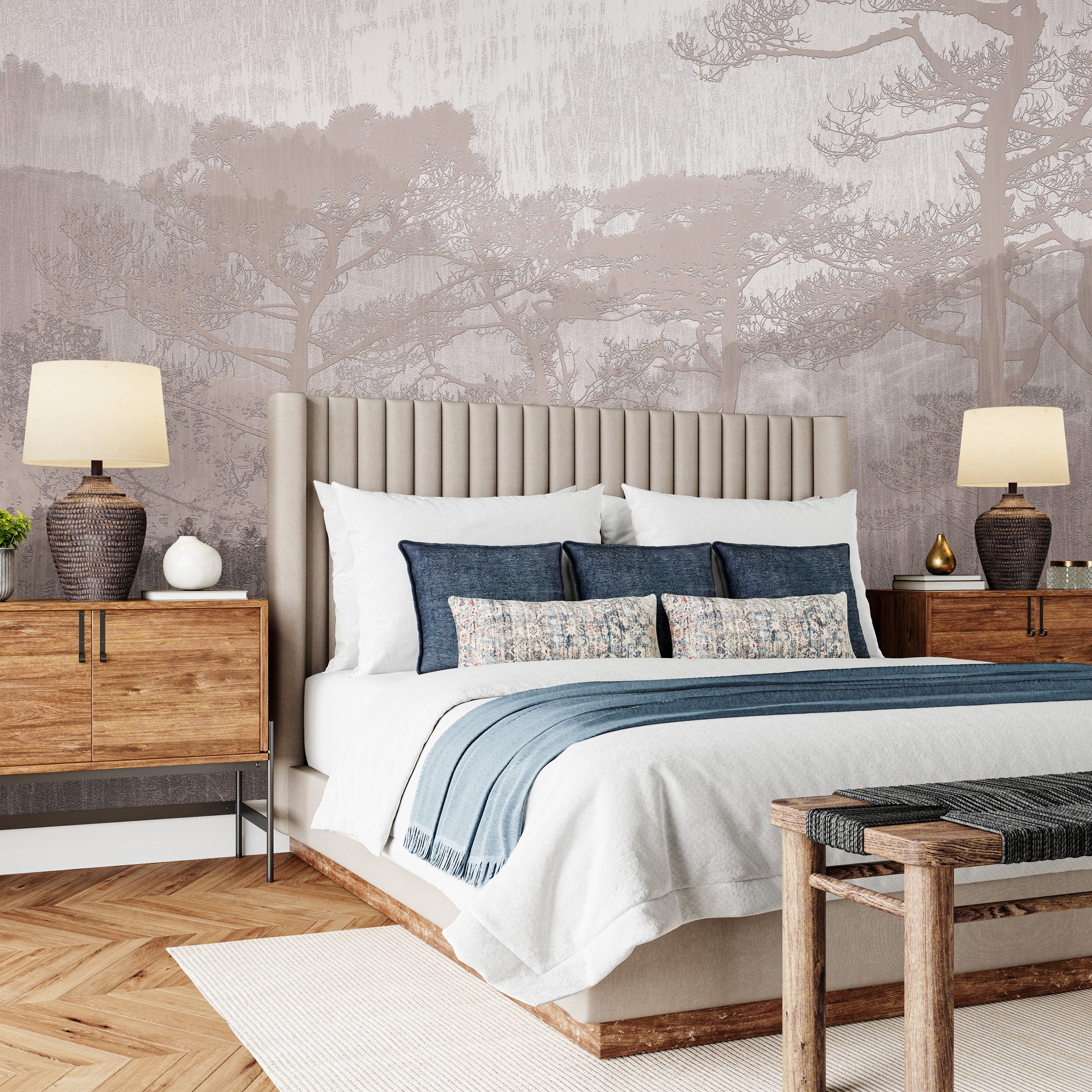 3D Forest Whispers - Printed Mural
