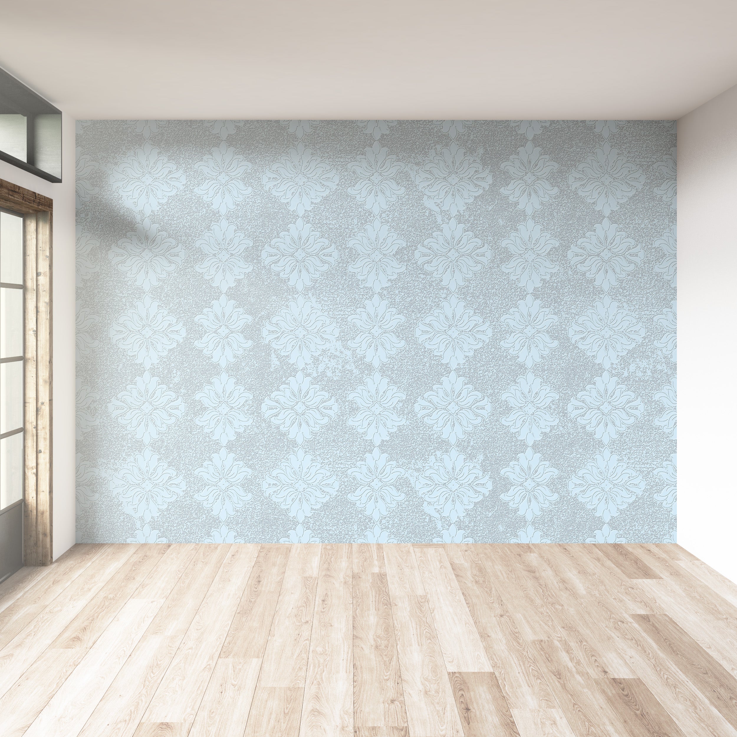 3D Victorian Garden Lattice - Paintable Wallpaper