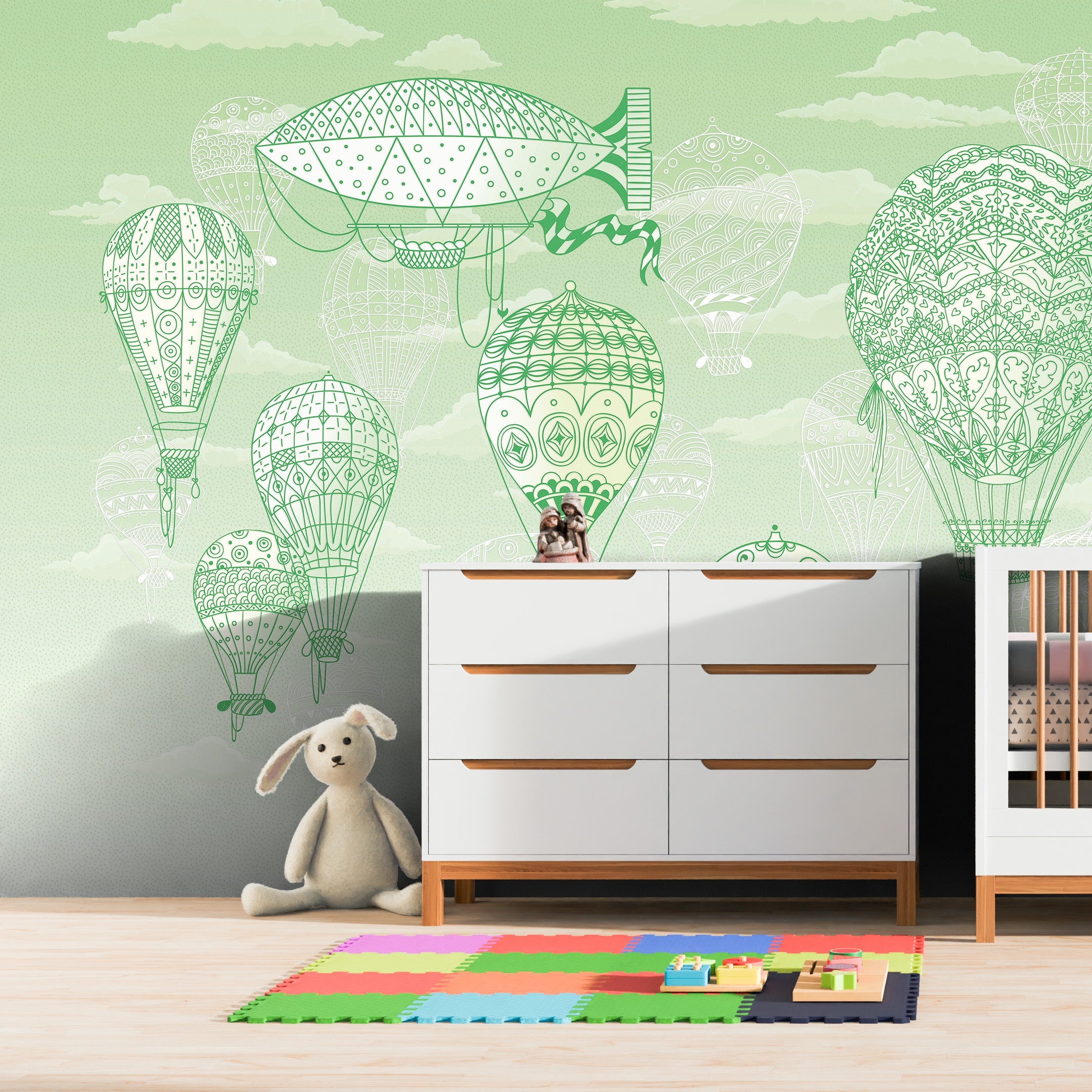 3D Balloon Voyage - Printed Mural