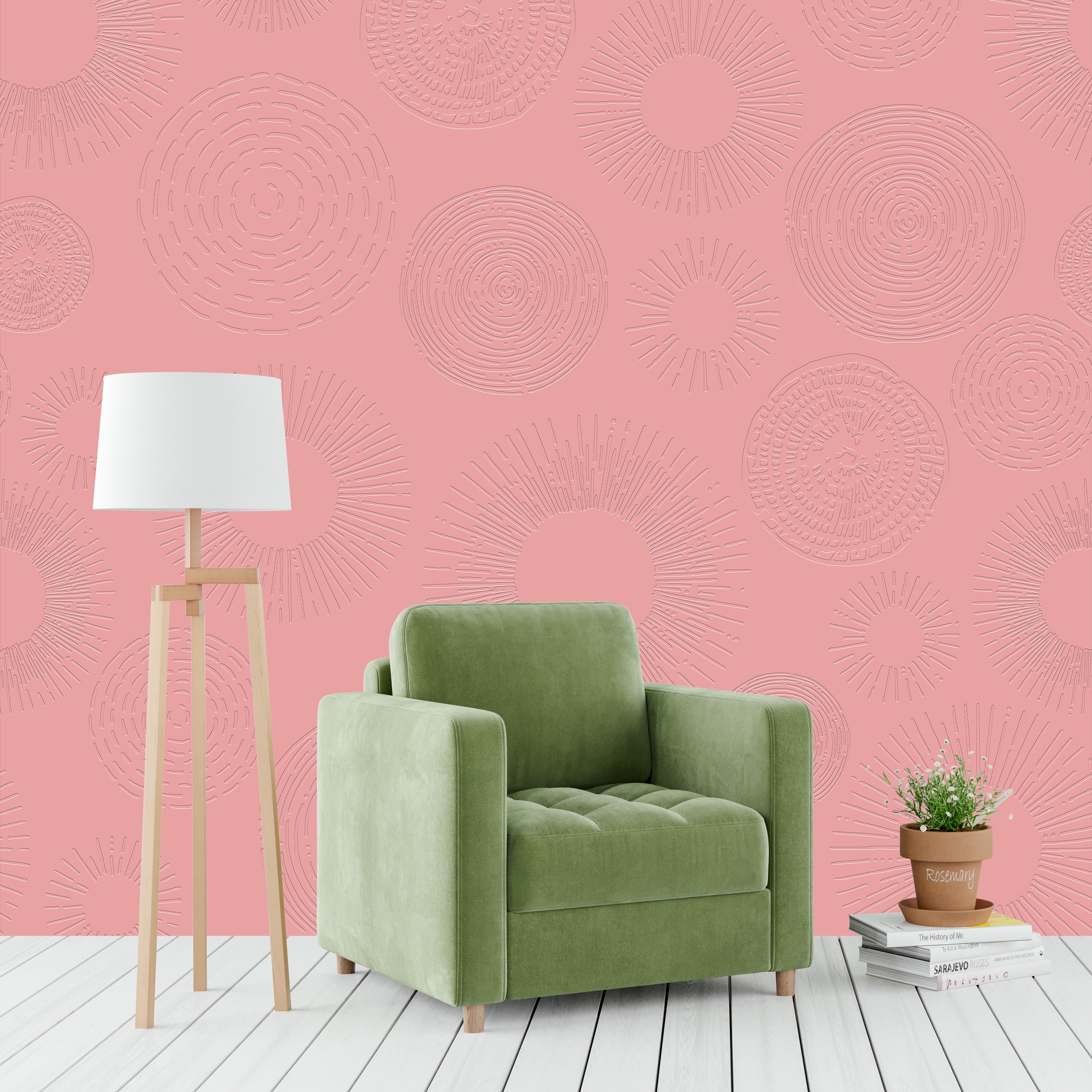 3D Sunburst Galaxy - Paintable Mural