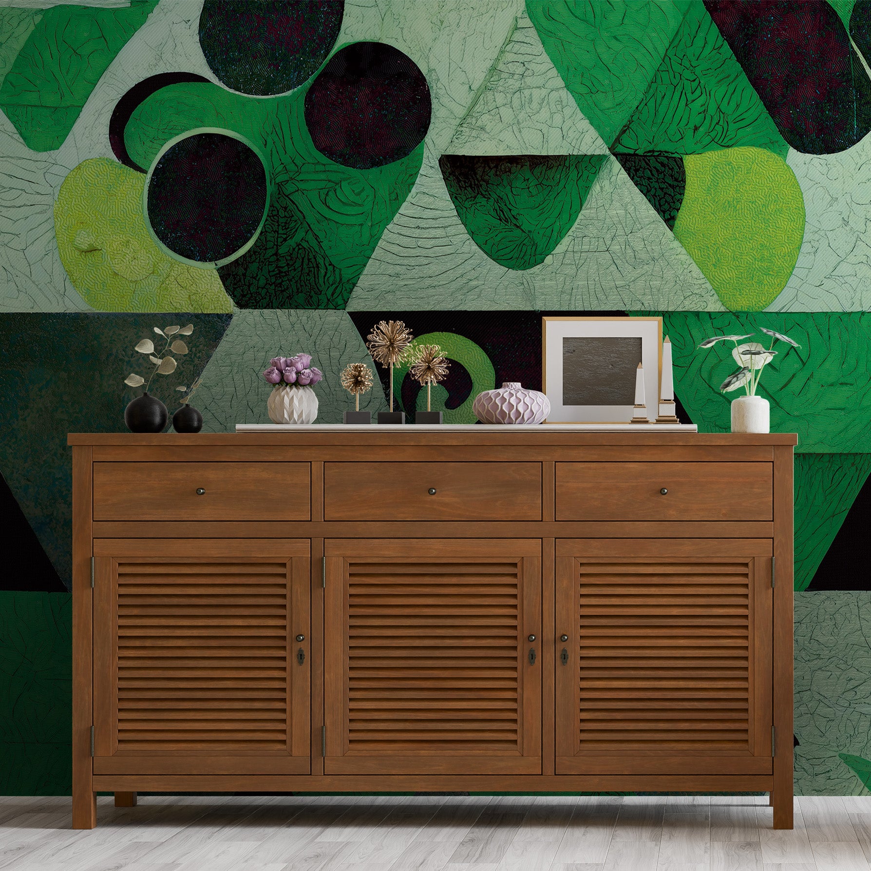 3D Geometric Fusion - Printed Mural