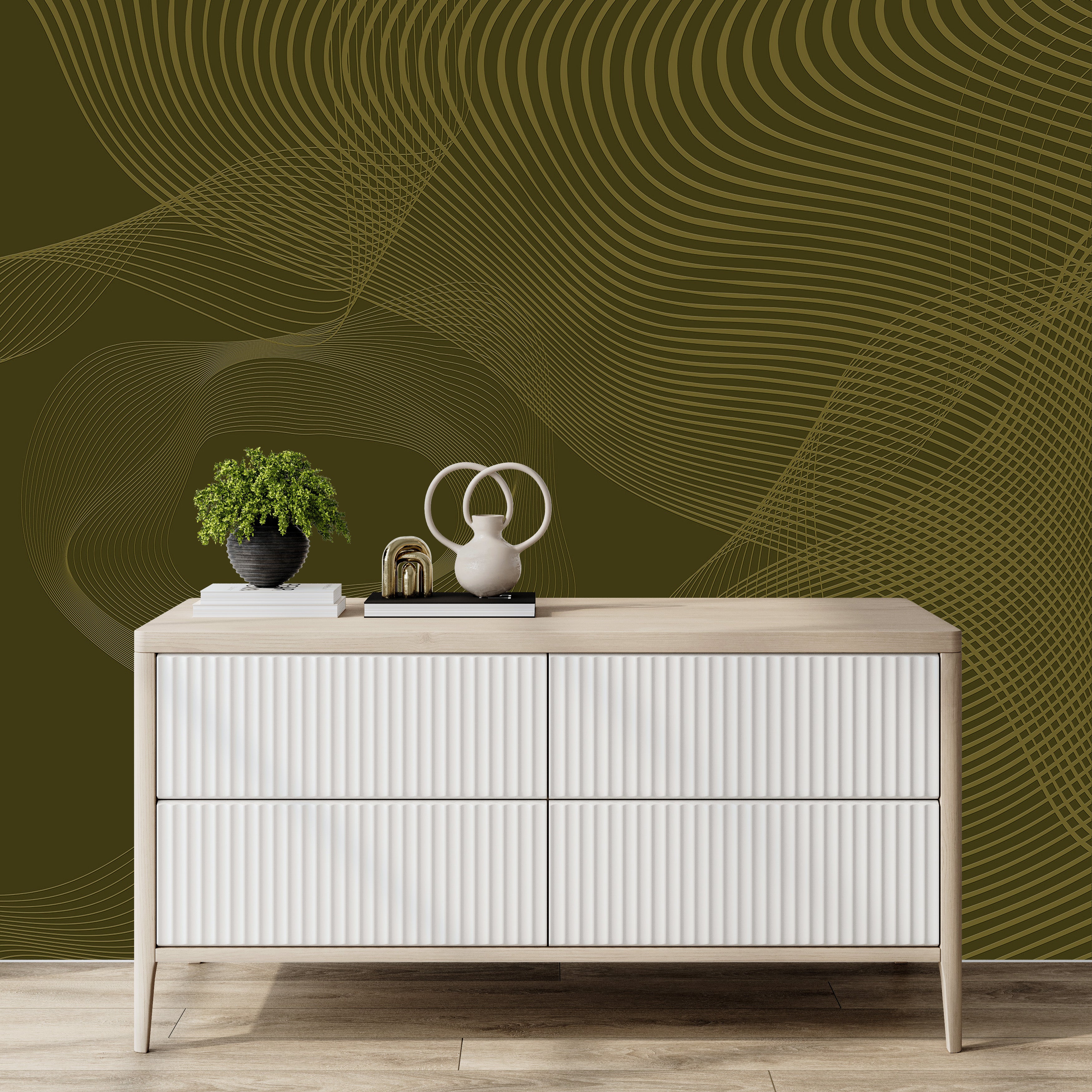 3D Linear Flow - Printed Mural