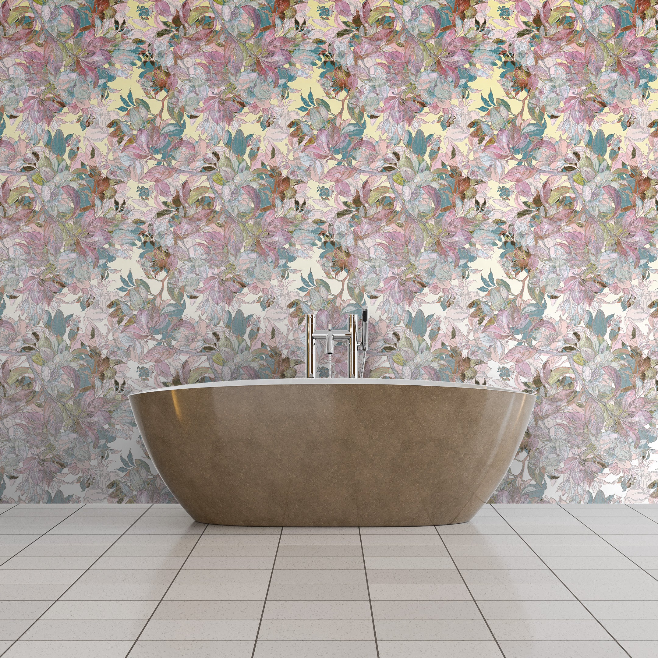3D Dreamy Floral - Printed Mural