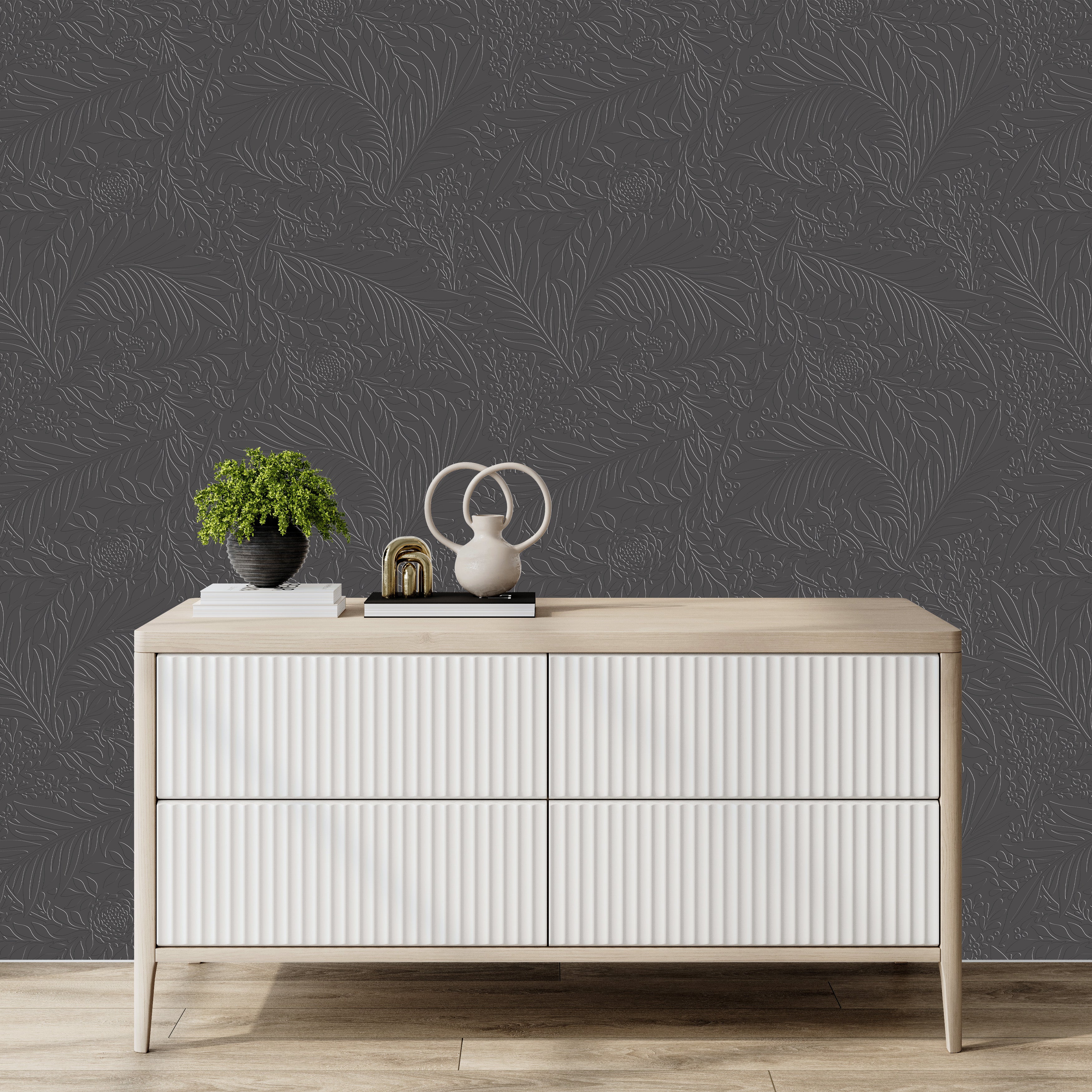 3D Gossamer Plumes - Paintable Mural