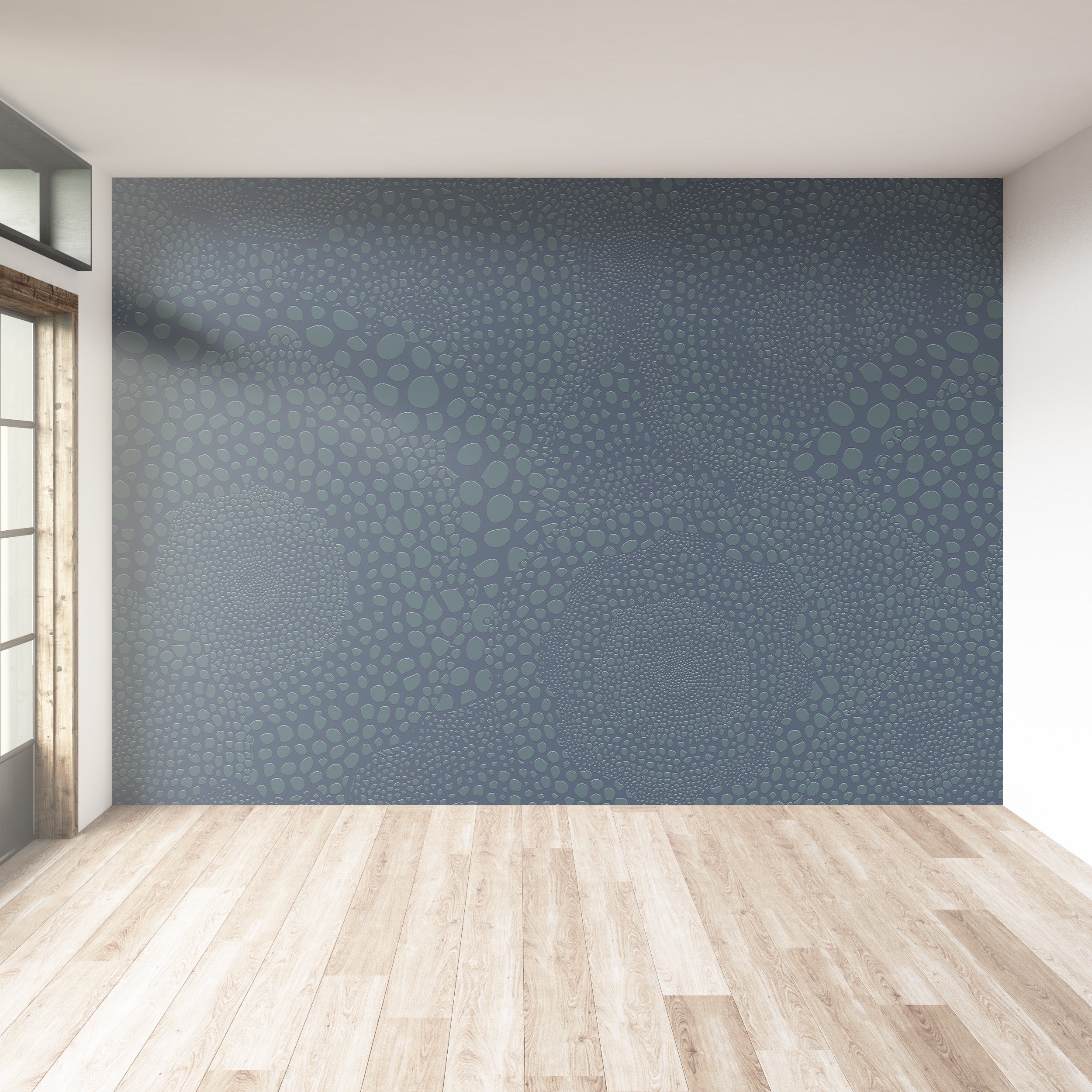3D Dewdrop Ripple - Paintable Mural