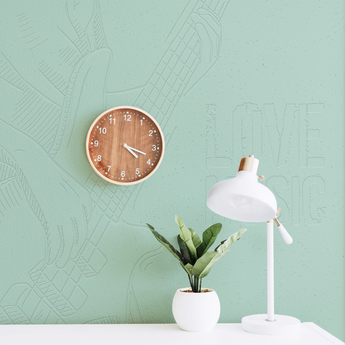 3D Bass Groove - Paintable Mural
