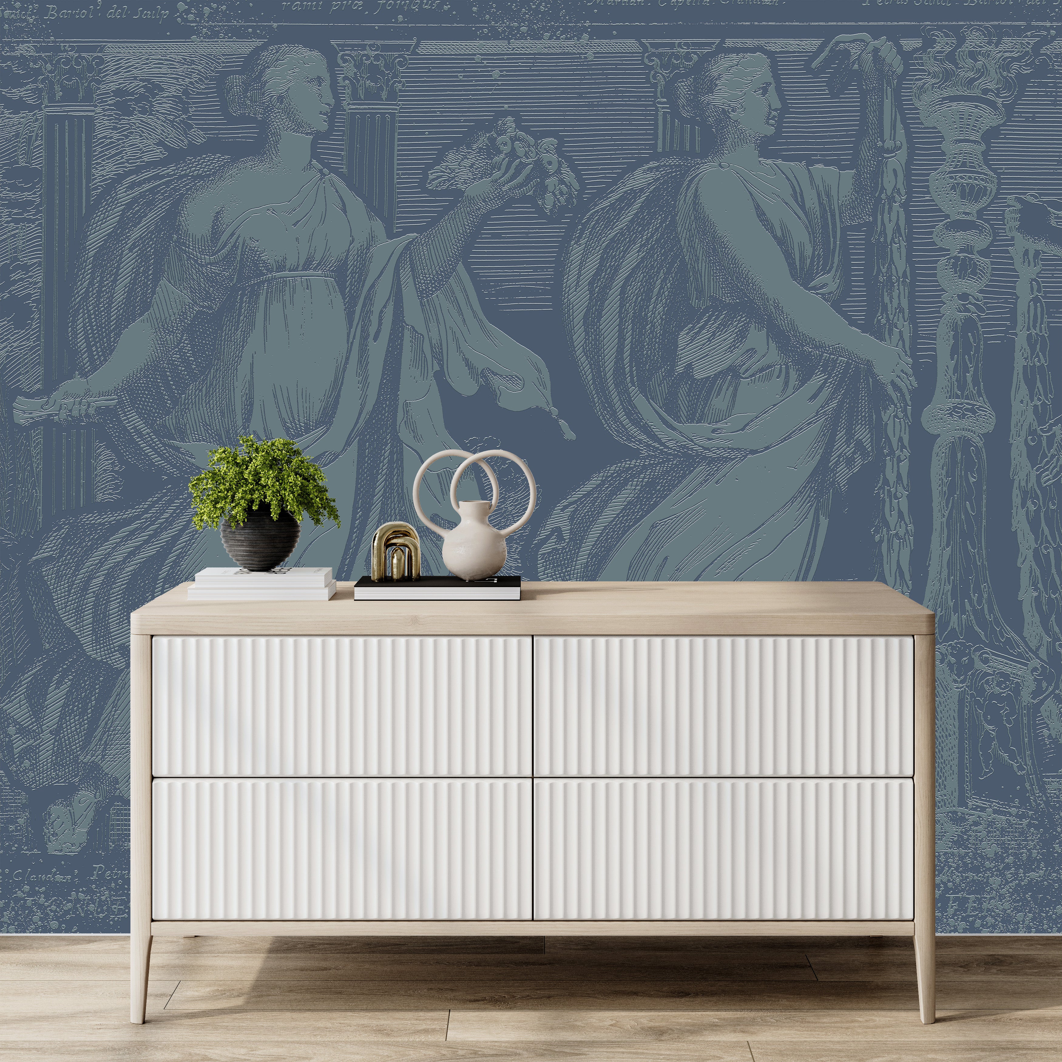 3D Eternal Muses - Paintable Mural