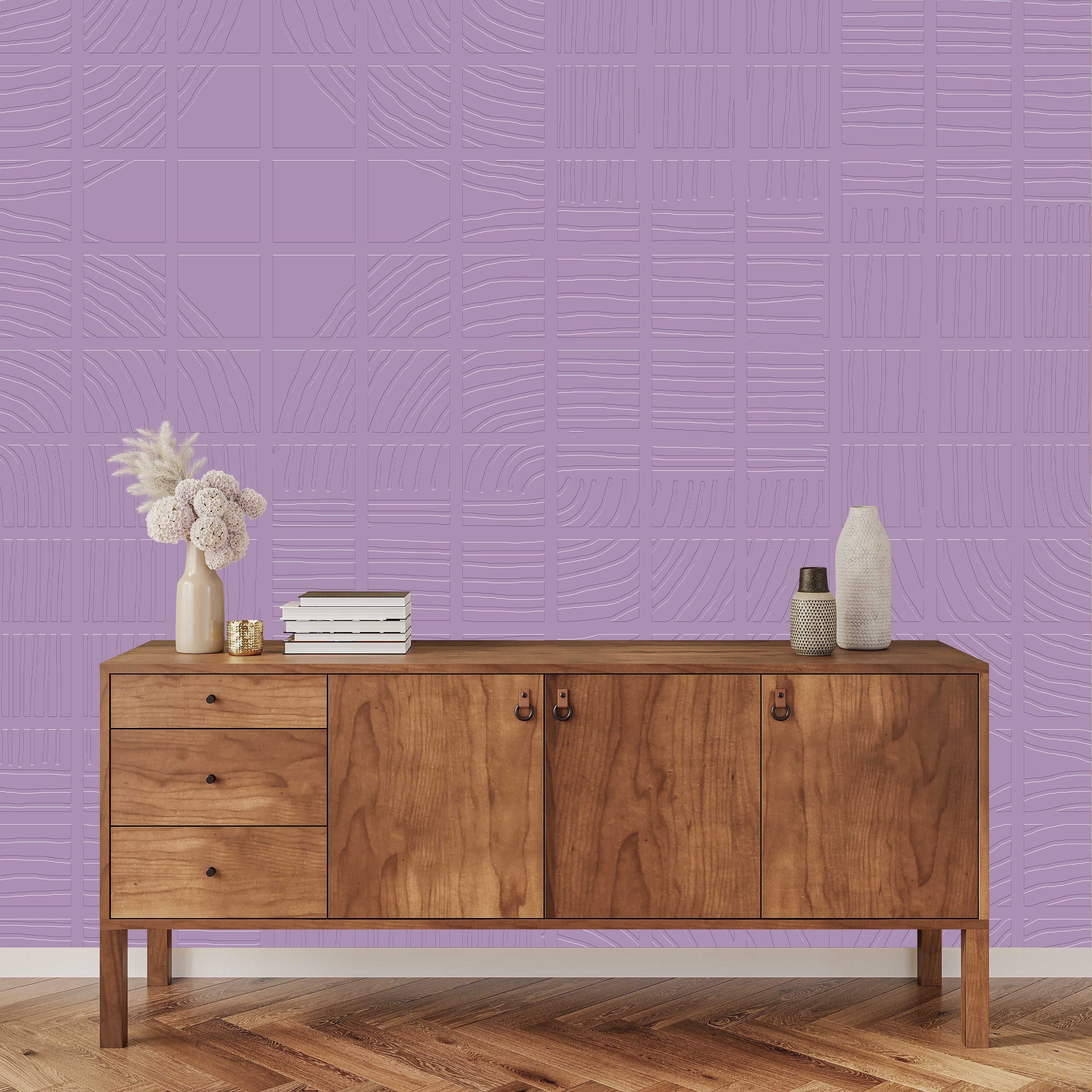 3D Order & Flow - Paintable Wallpaper