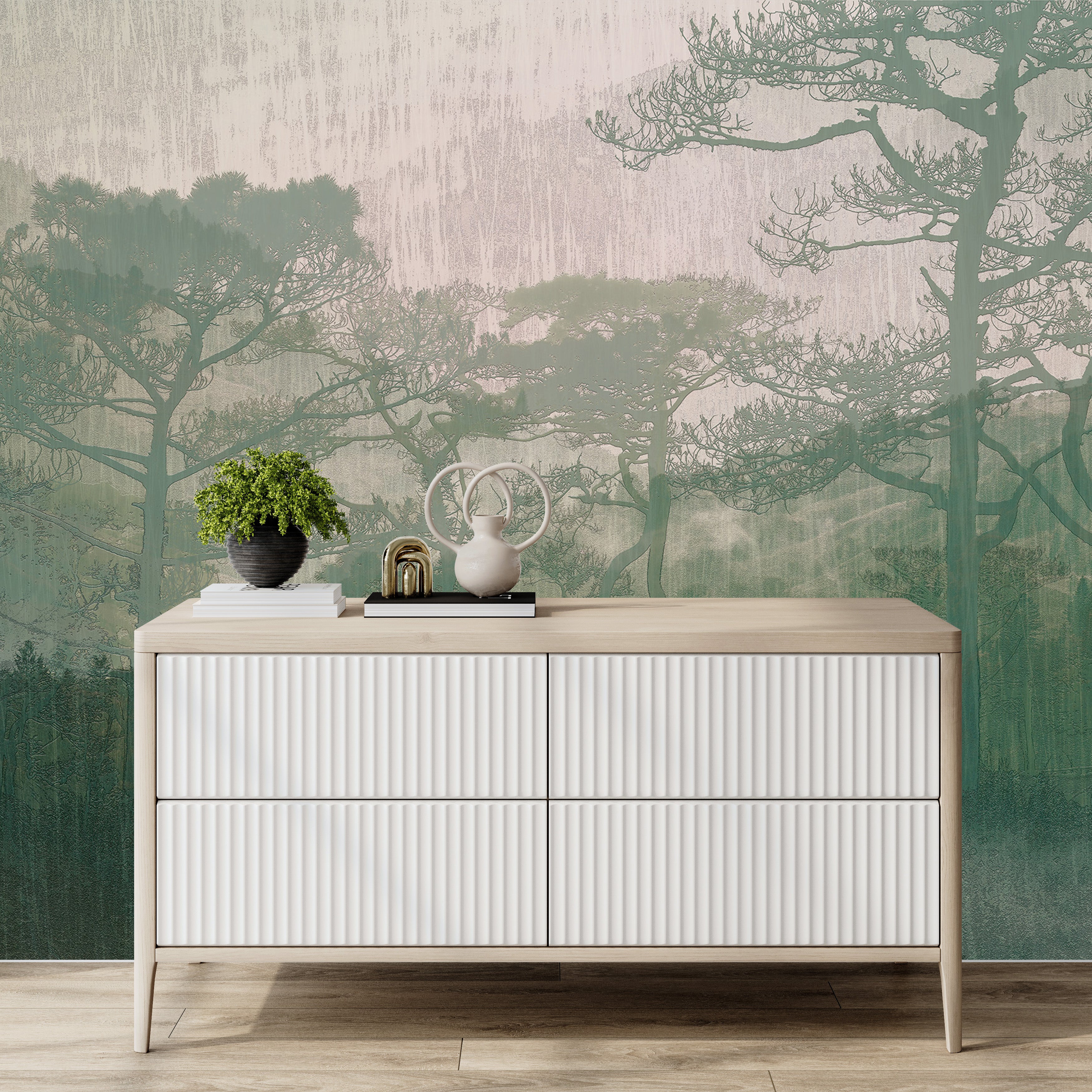 3D Forest Whispers - Printed Mural