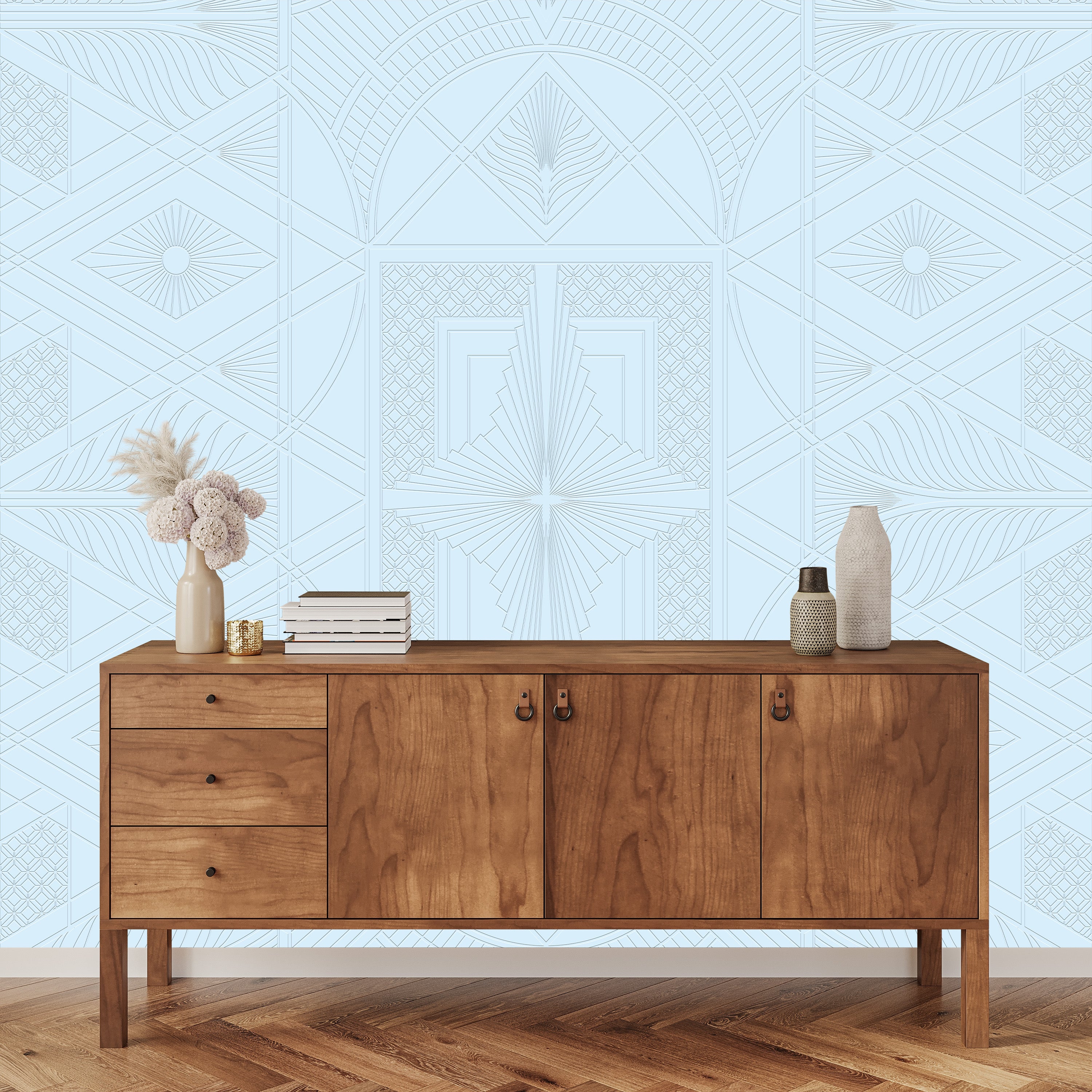 3D Ritz Diamond Lattice - Paintable Wallpaper