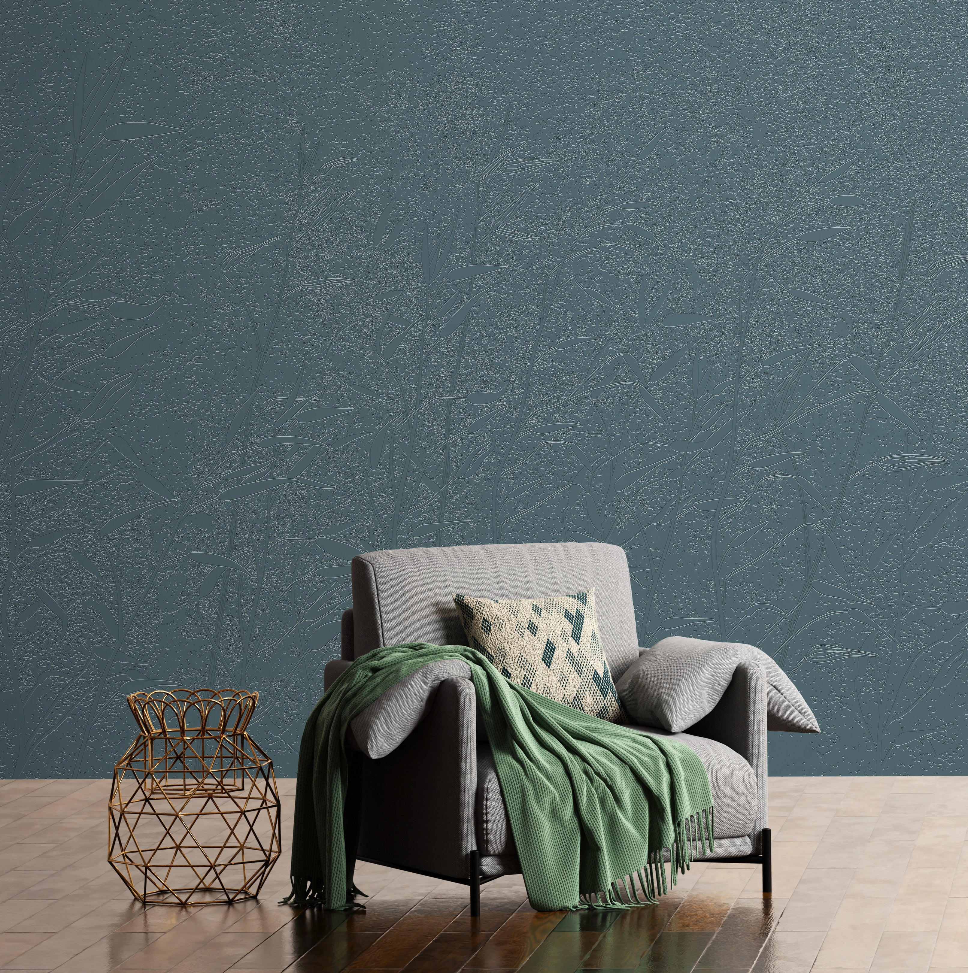 3D Whispering Canes - Paintable Mural