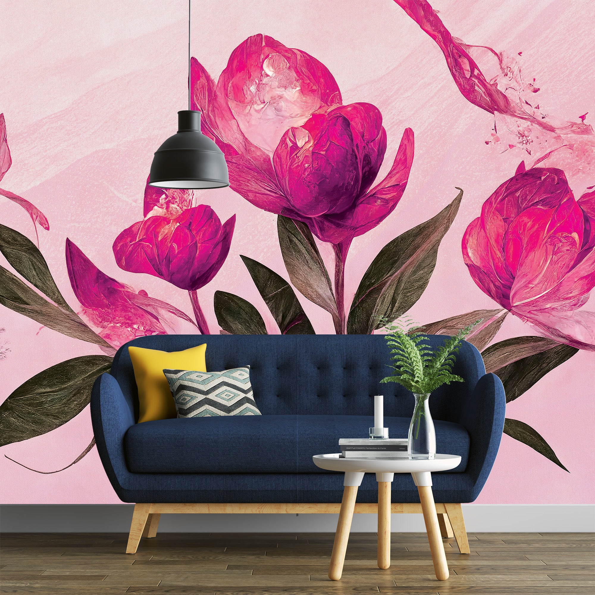 3D Floral Radiance - Printed Mural
