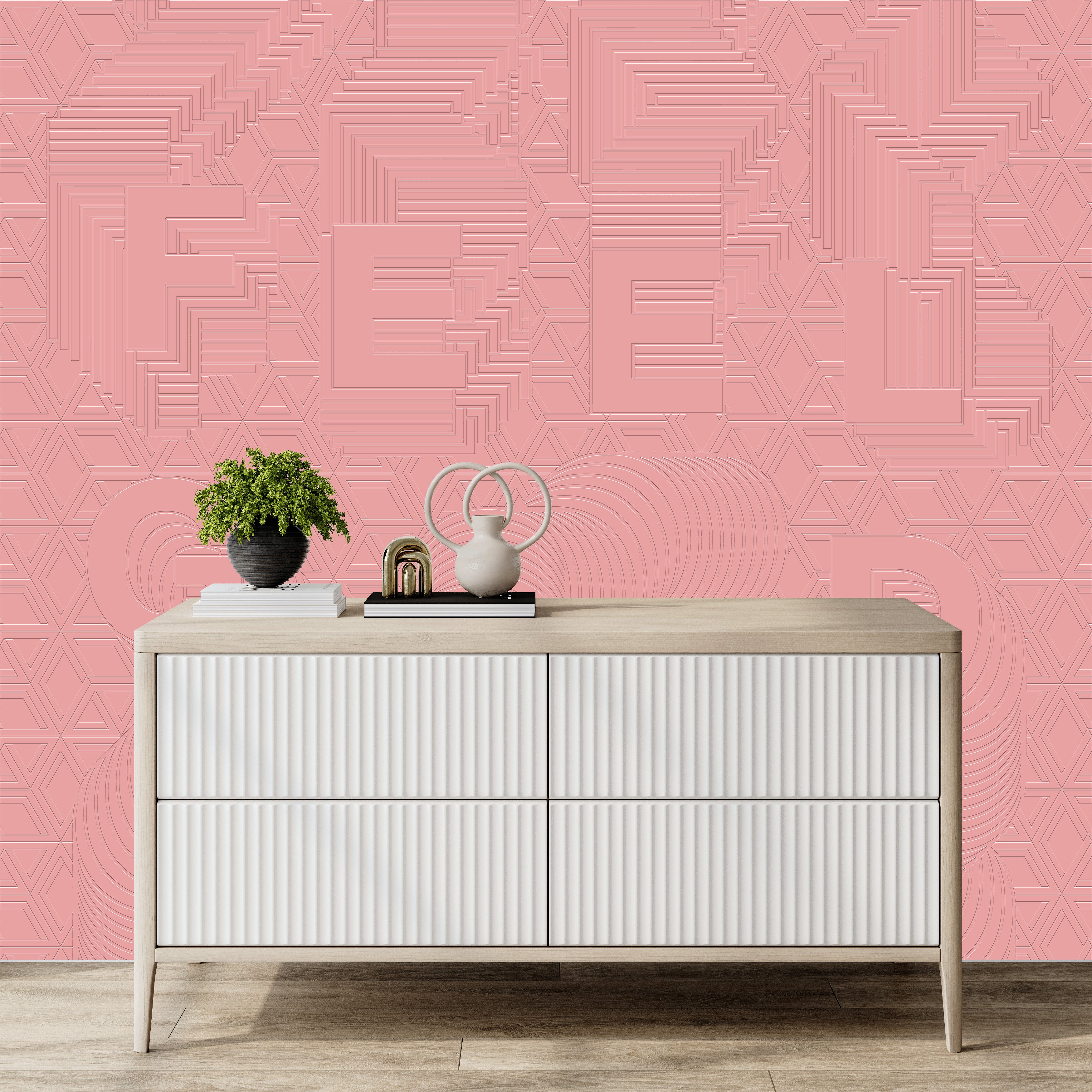 3D Feel Good Vibes - Paintable Mural