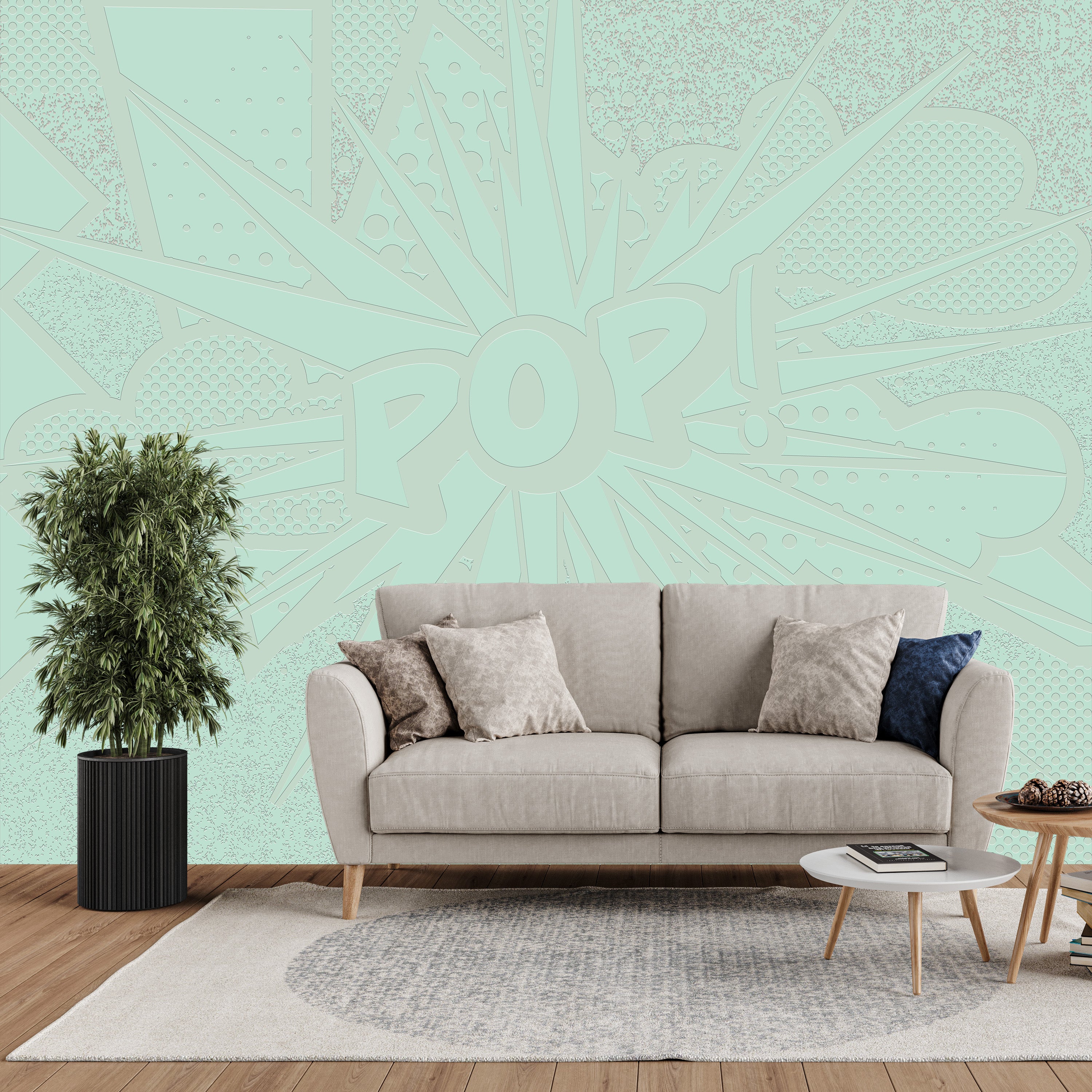 3D Pop Explosion - Paintable Mural