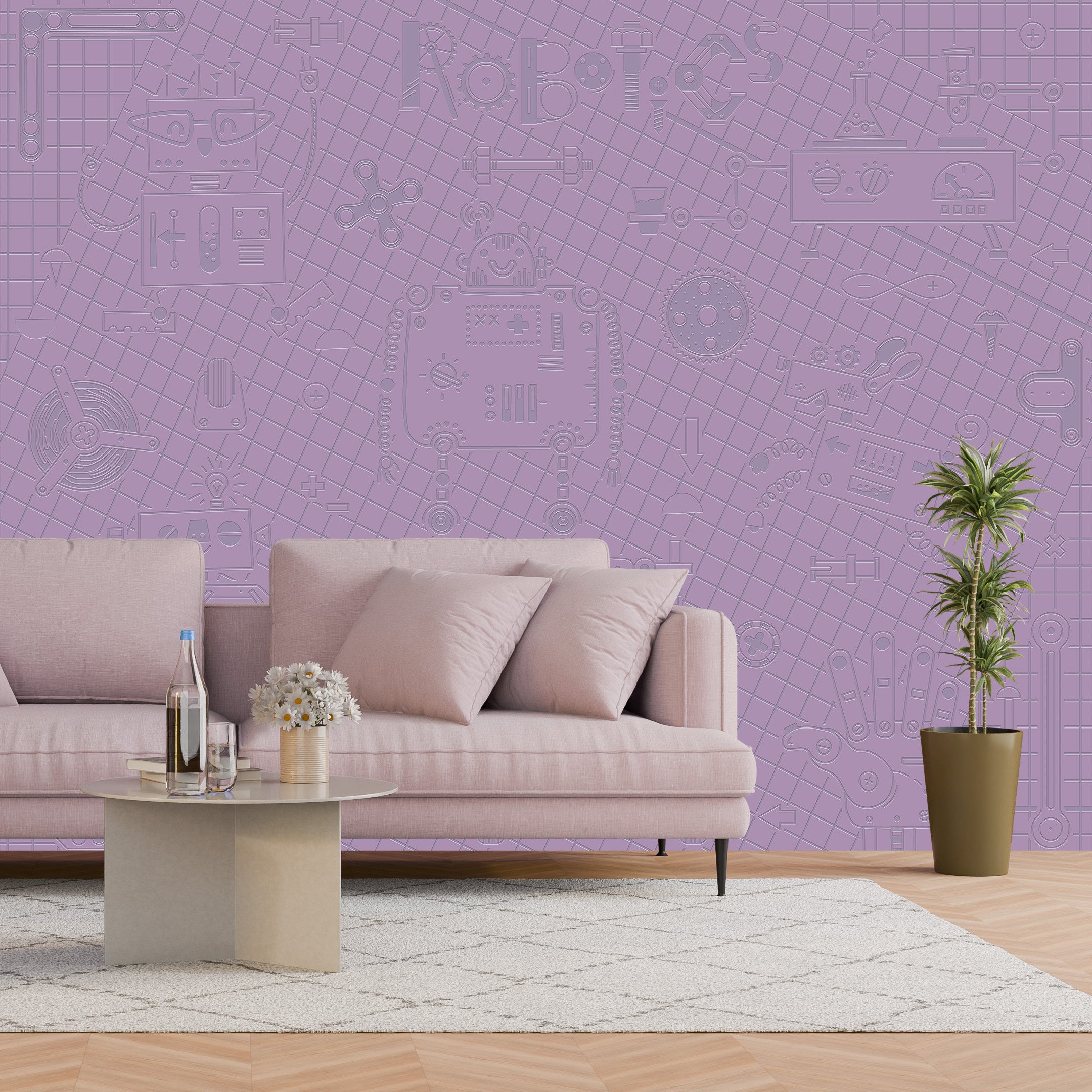 3D Robotic Revolution - Paintable Mural