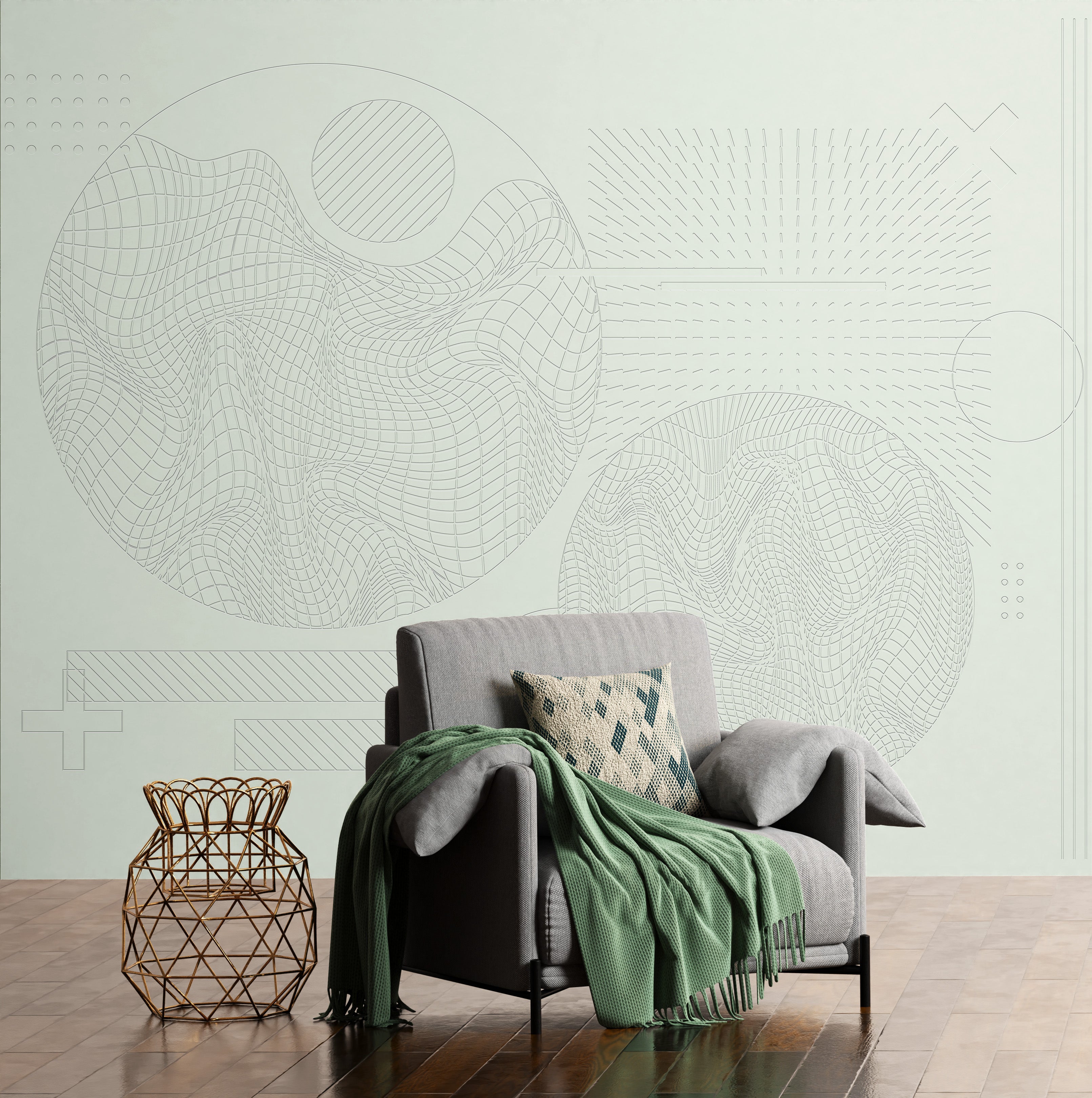 3D Urban Textures - Paintable Mural