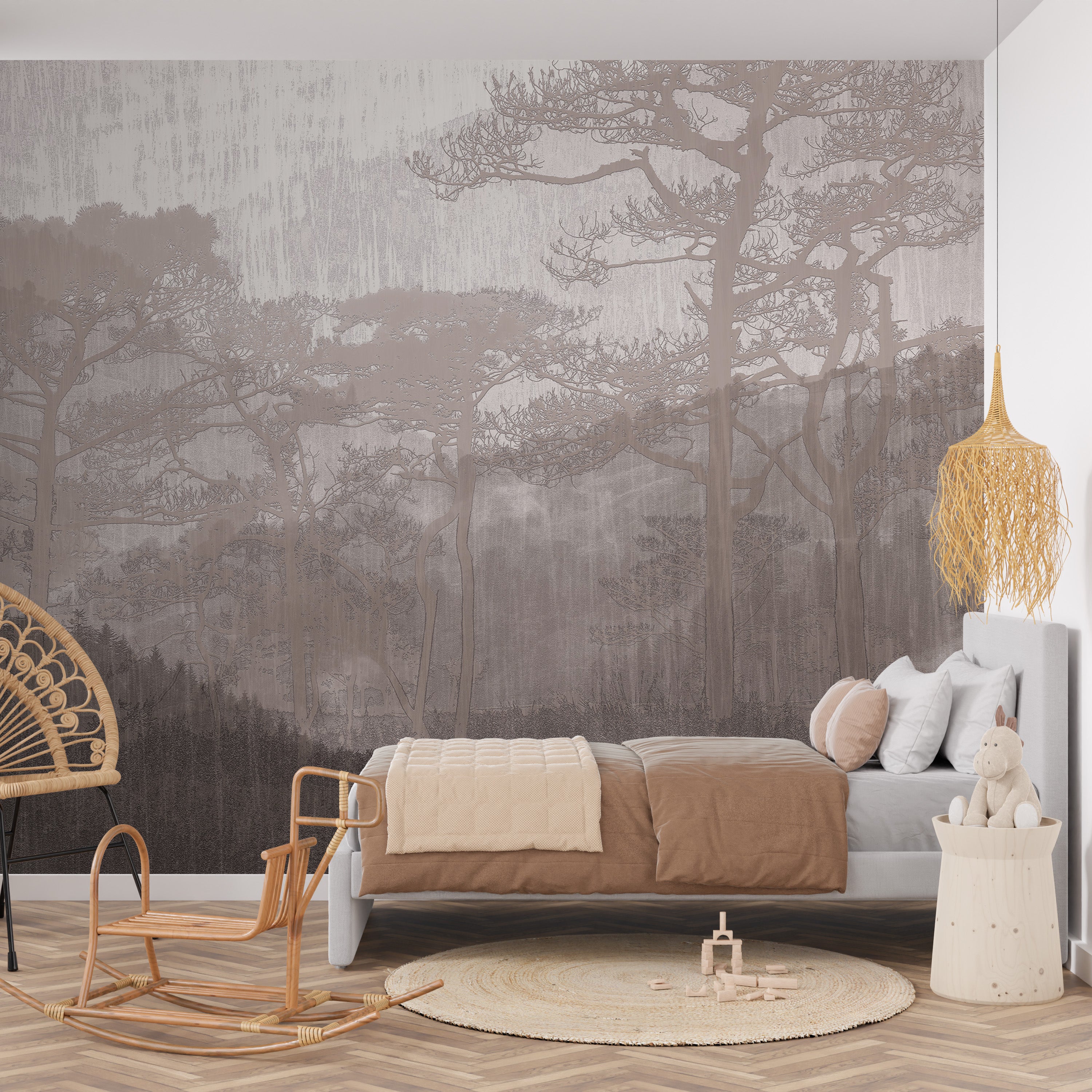 3D Forest Whispers - Printed Mural