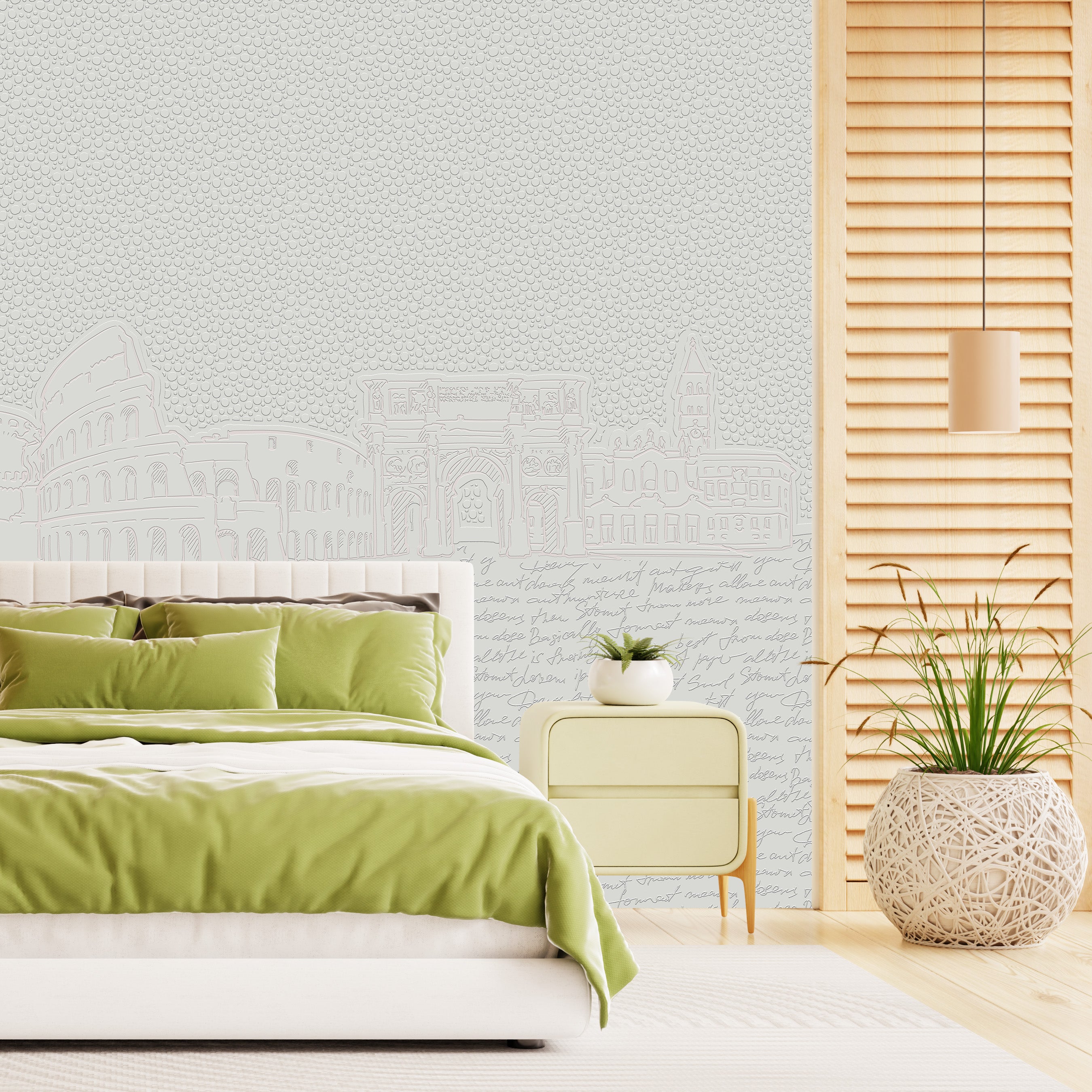 3D Italian Inspiration - Paintable Mural