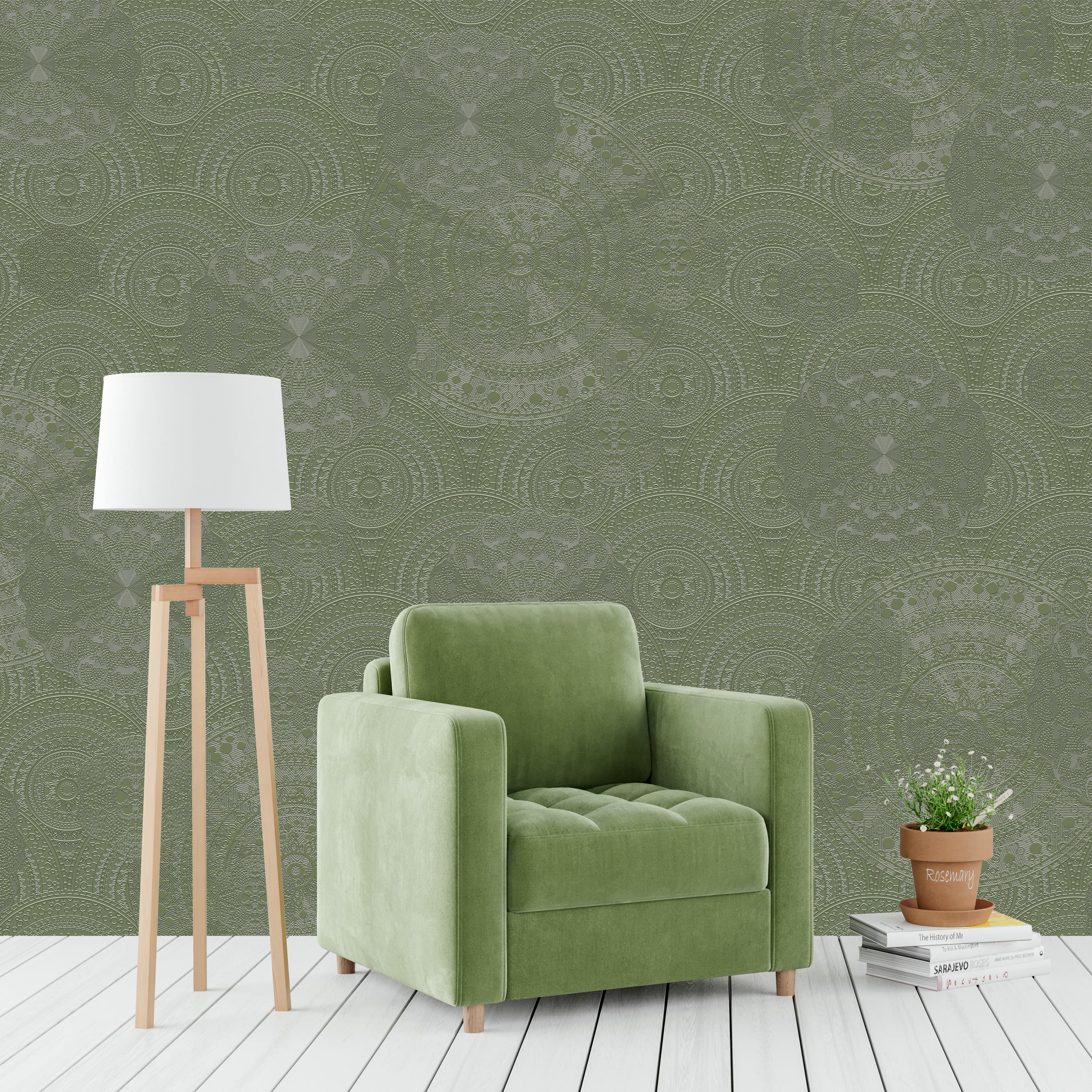 3D Crochet Bloom - Paintable Mural