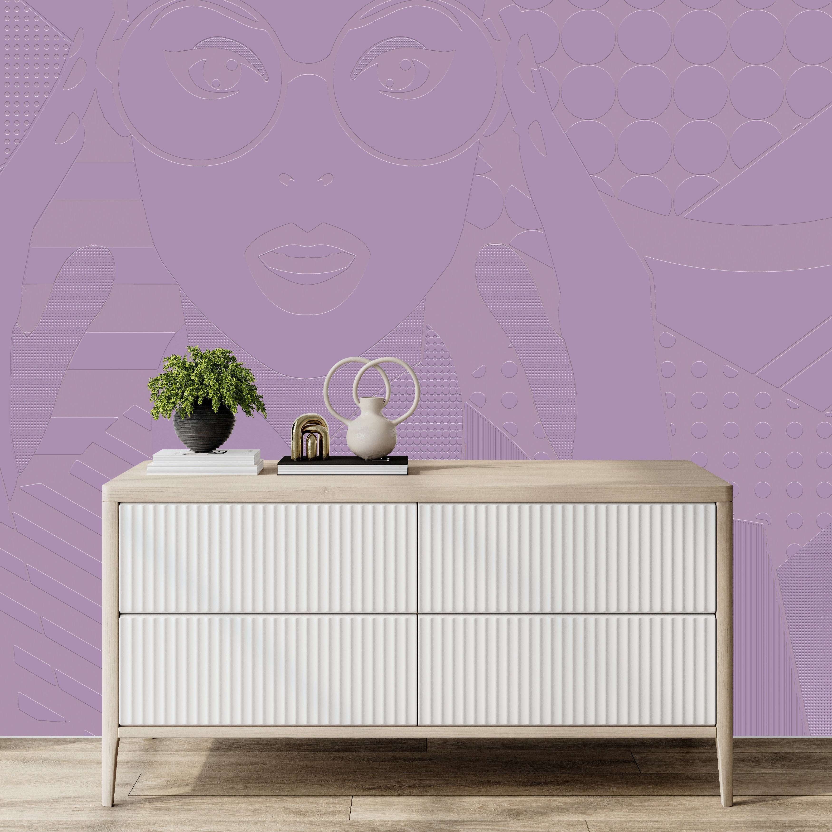 3D Bold Visionary - Paintable Mural