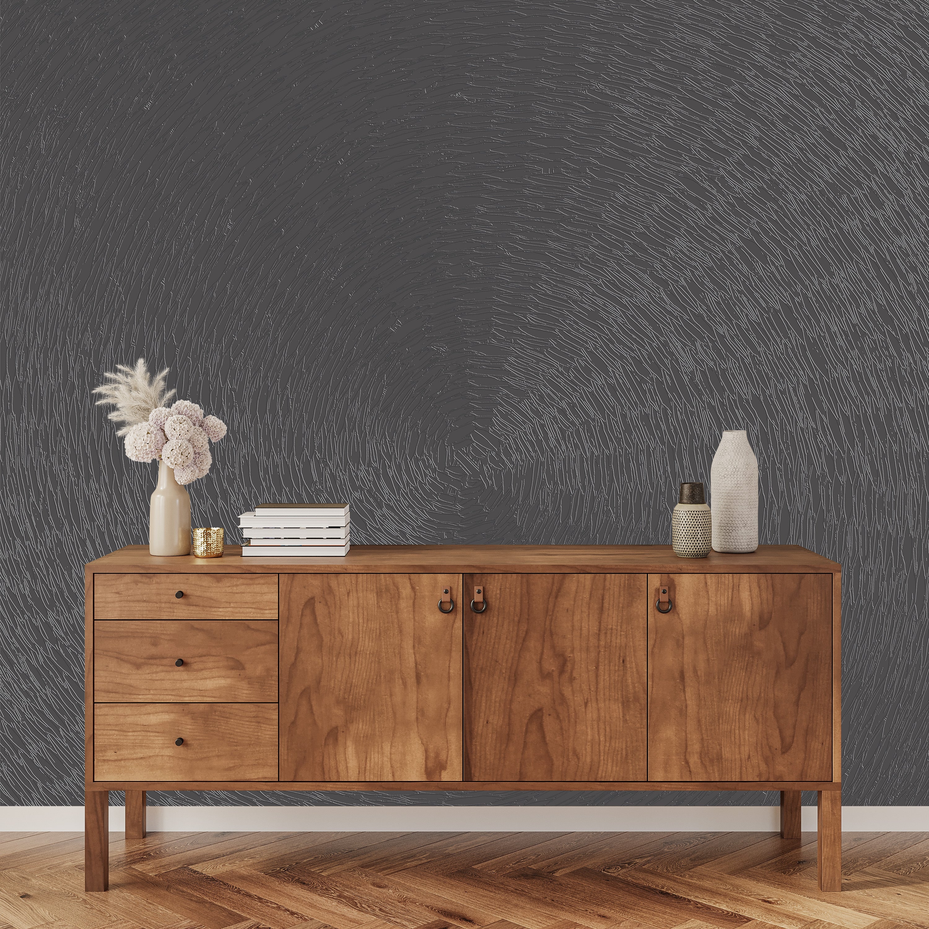 3D Stardust Swirl - Paintable Mural