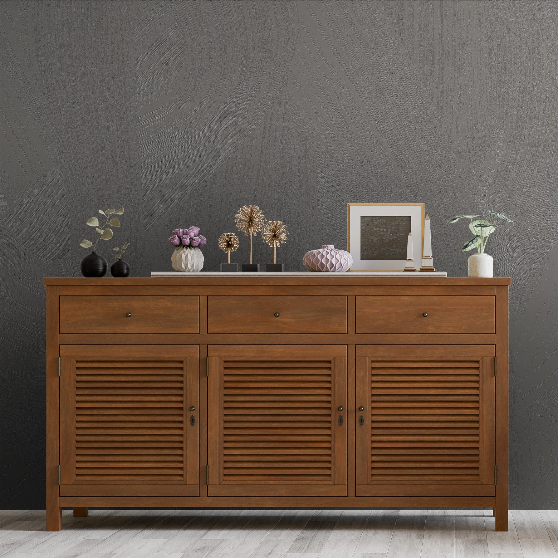 3D Serene Grain - Paintable Mural